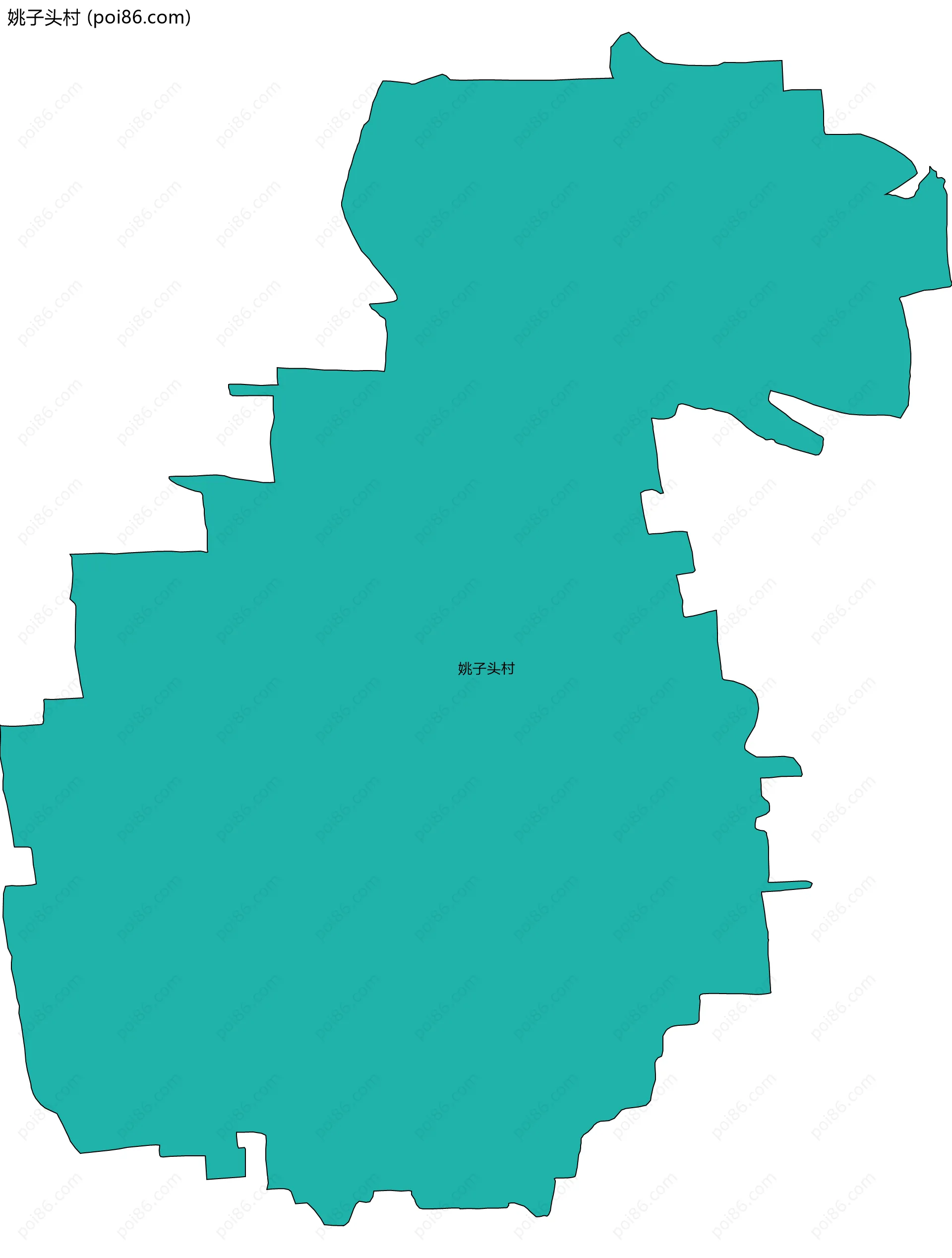 姚子头村边界地图