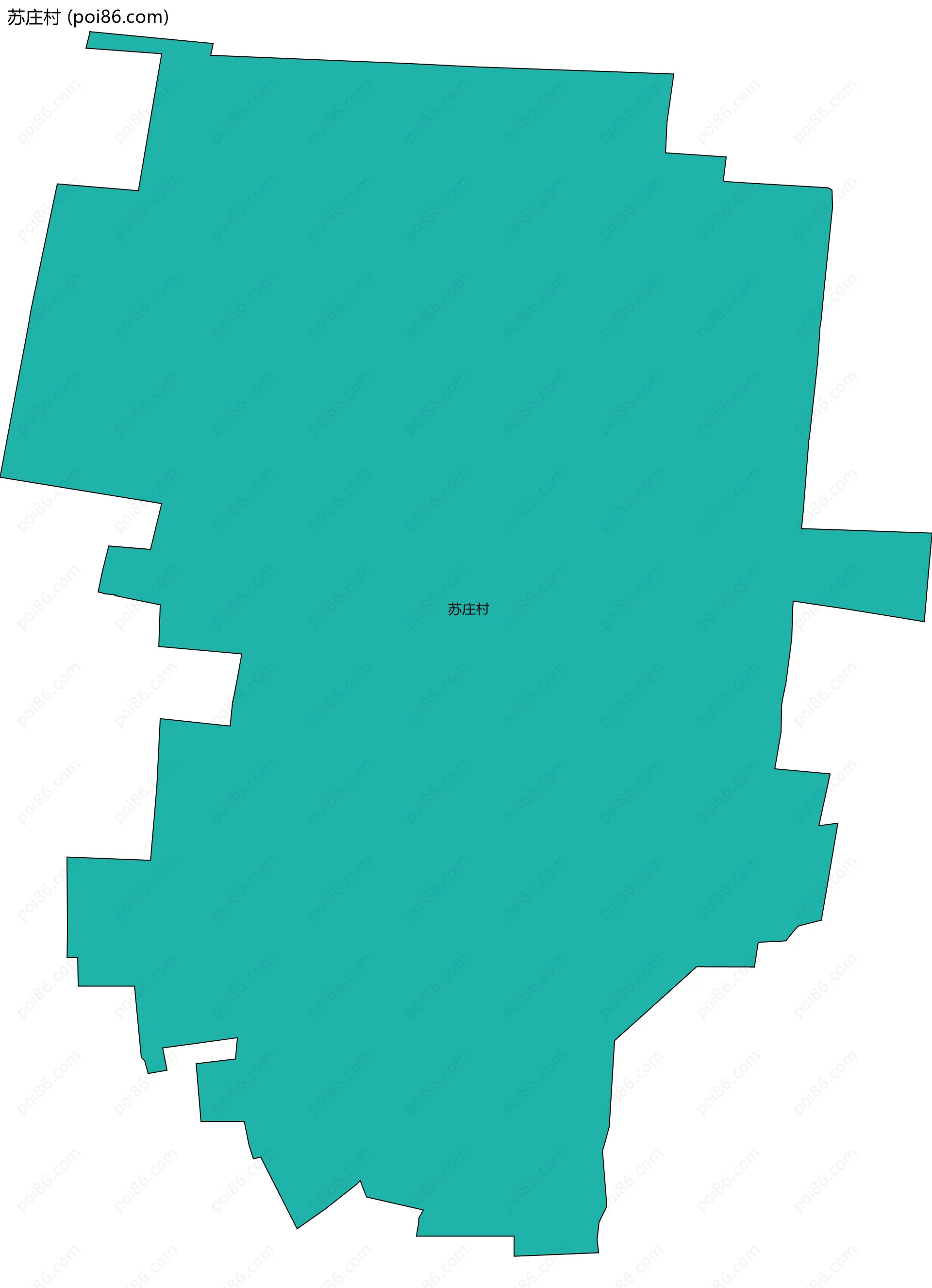 苏庄村边界地图