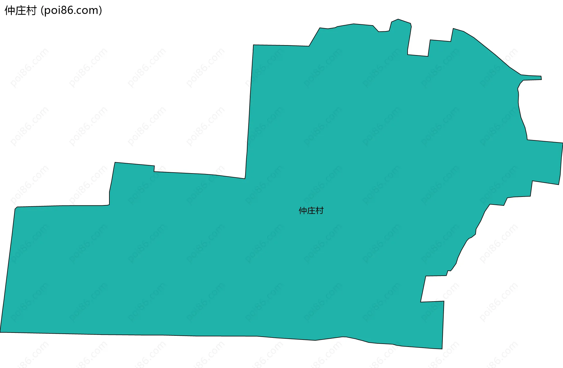 仲庄村边界地图