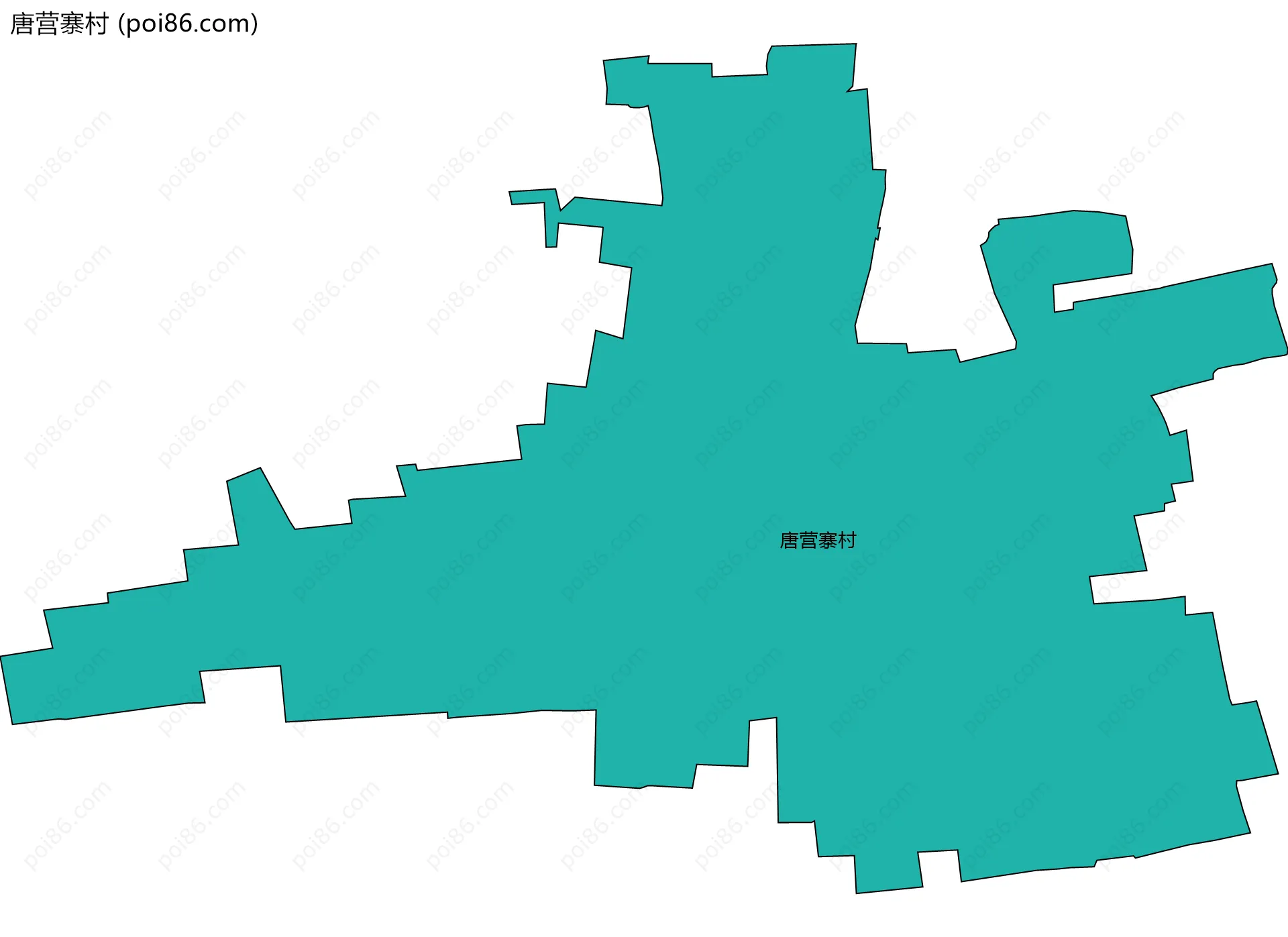 唐营寨村边界地图