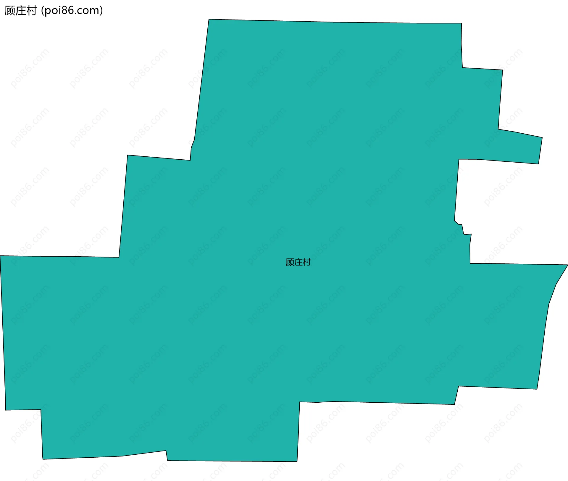 顾庄村边界地图