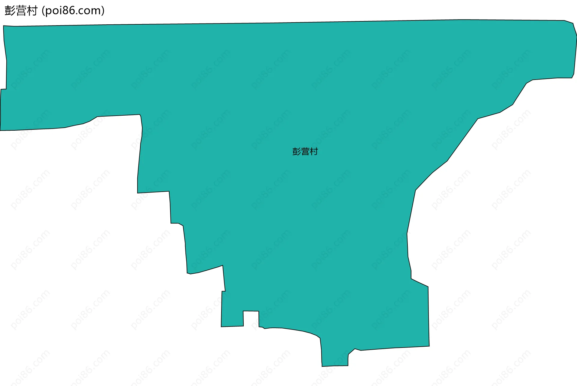 彭营村边界地图