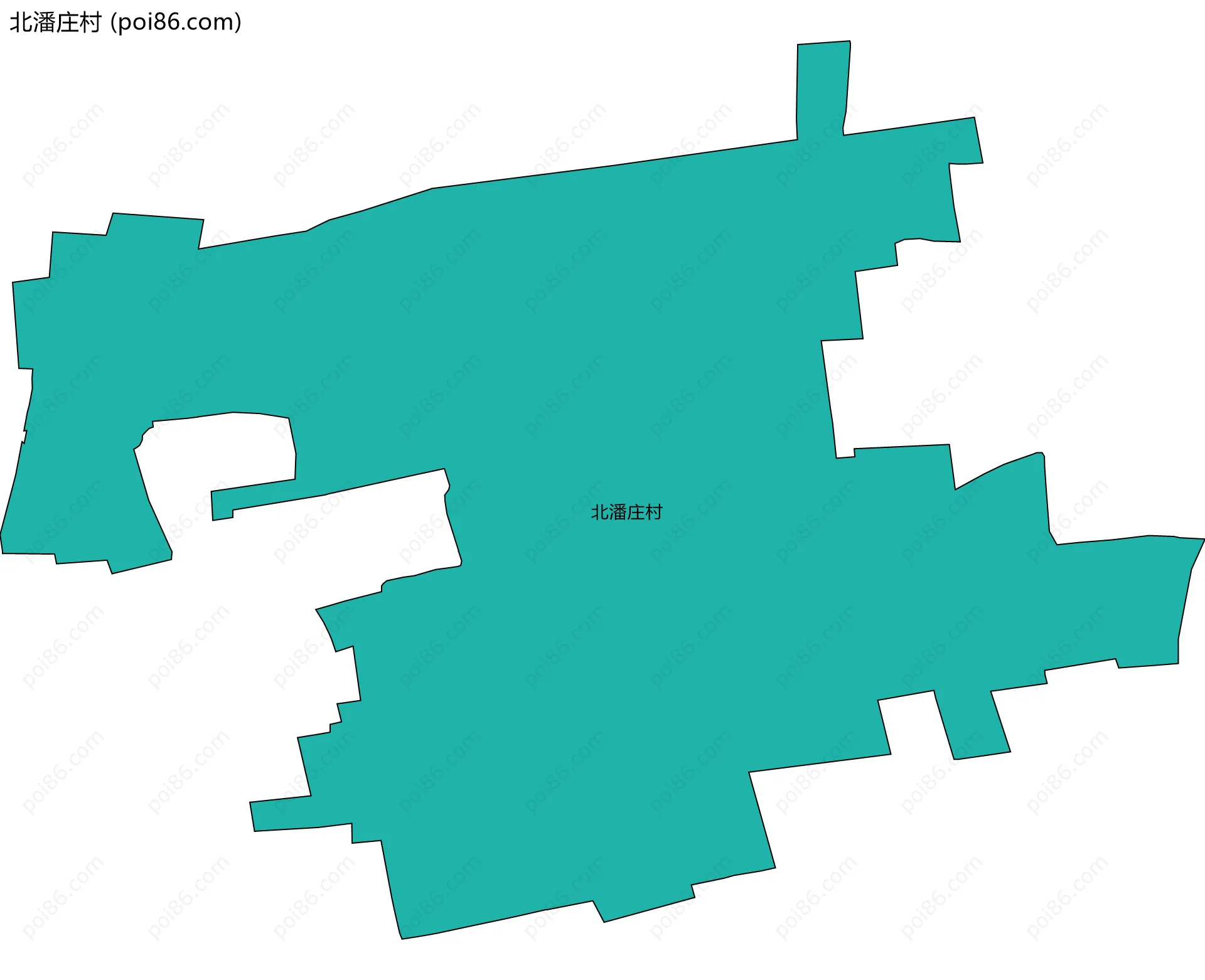 北潘庄村边界地图