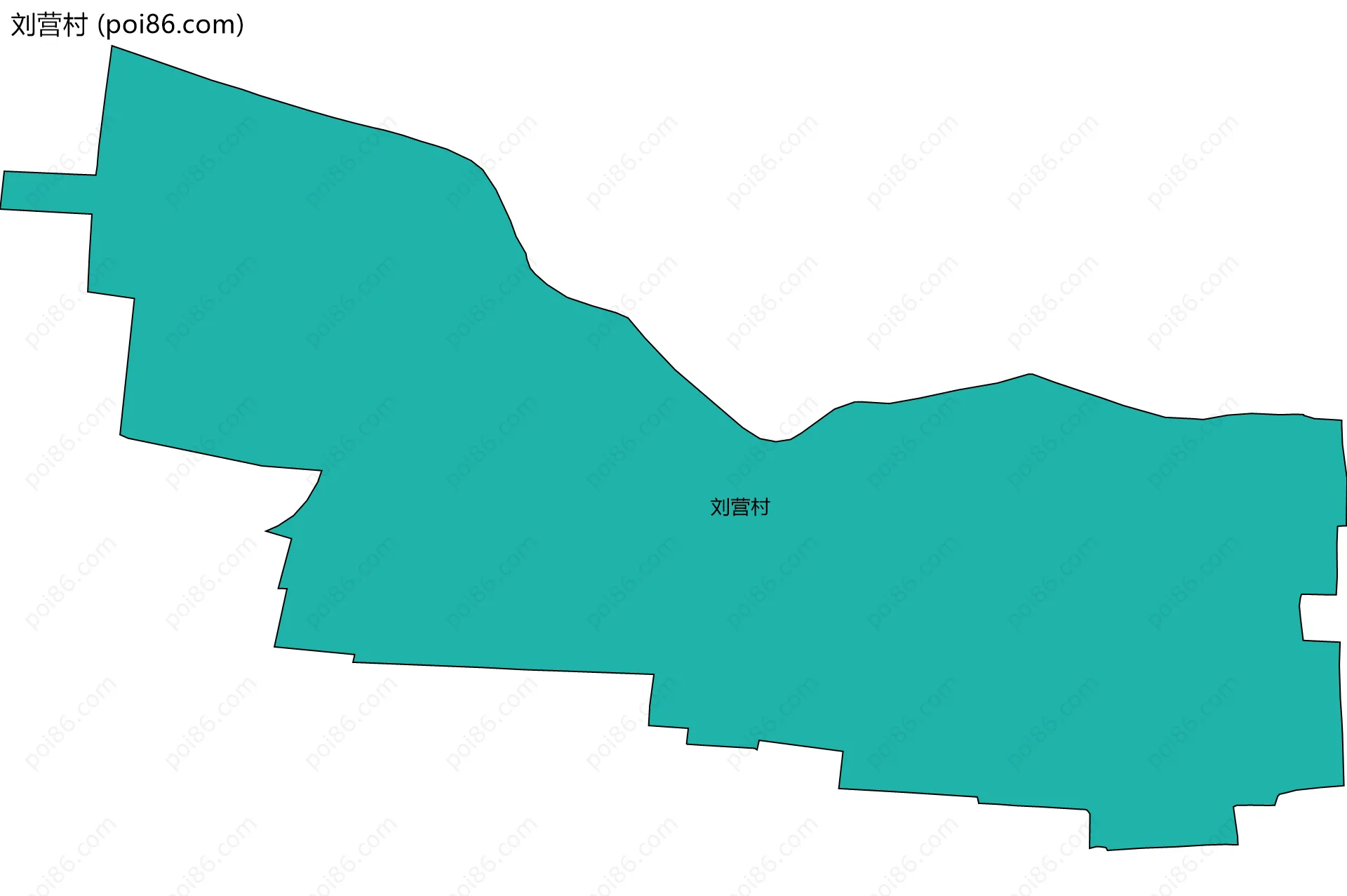 刘营村边界地图