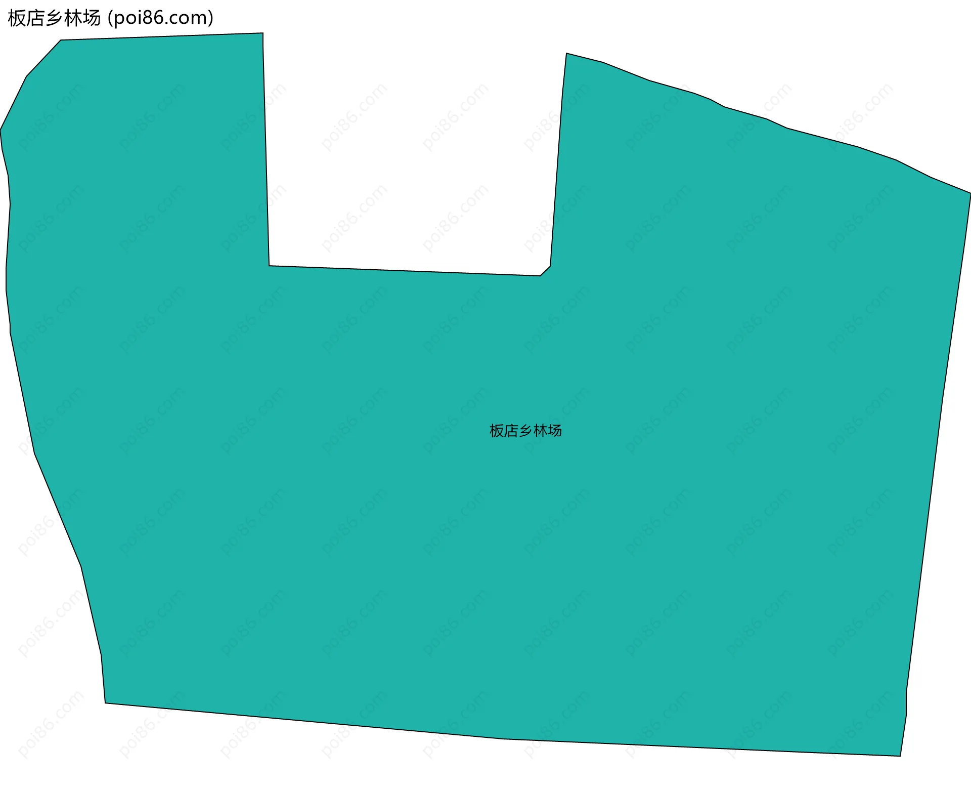 板店乡林场边界地图