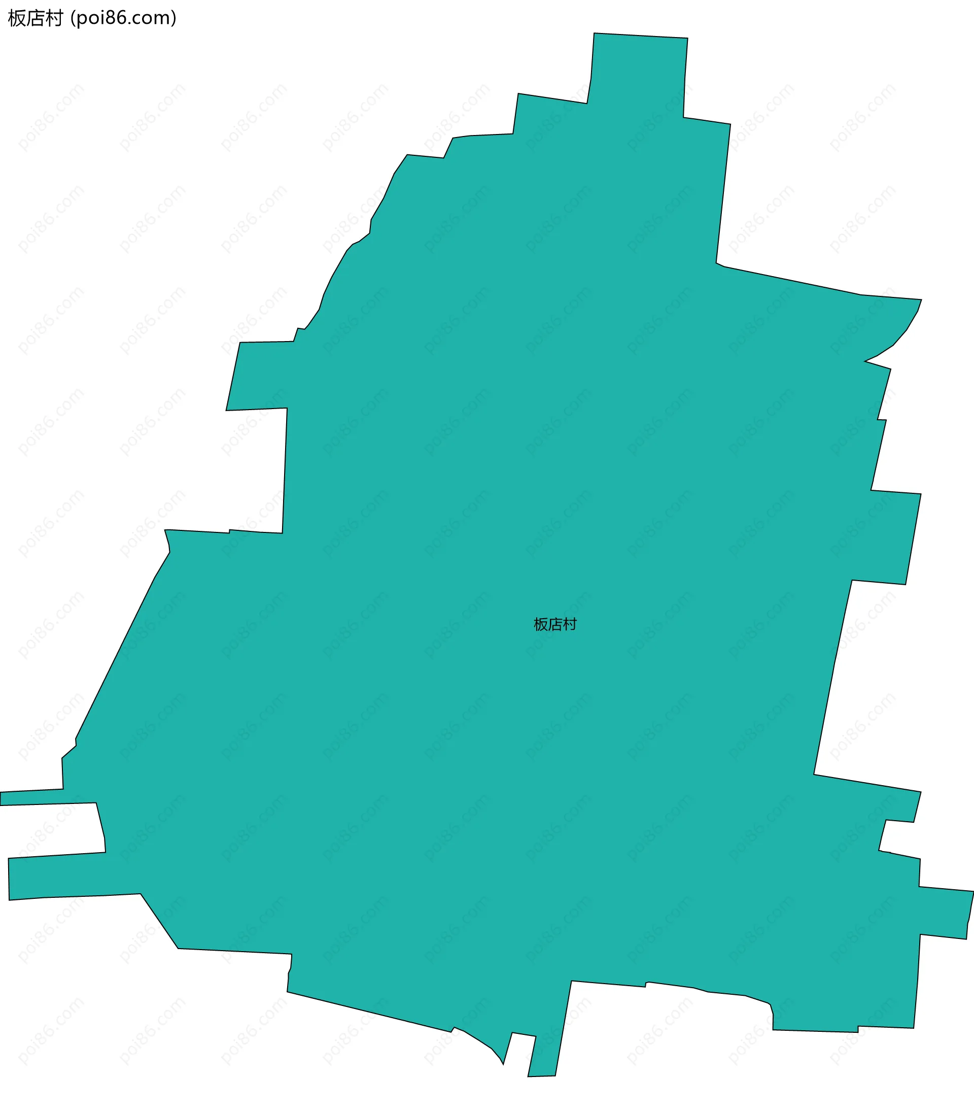 板店村边界地图