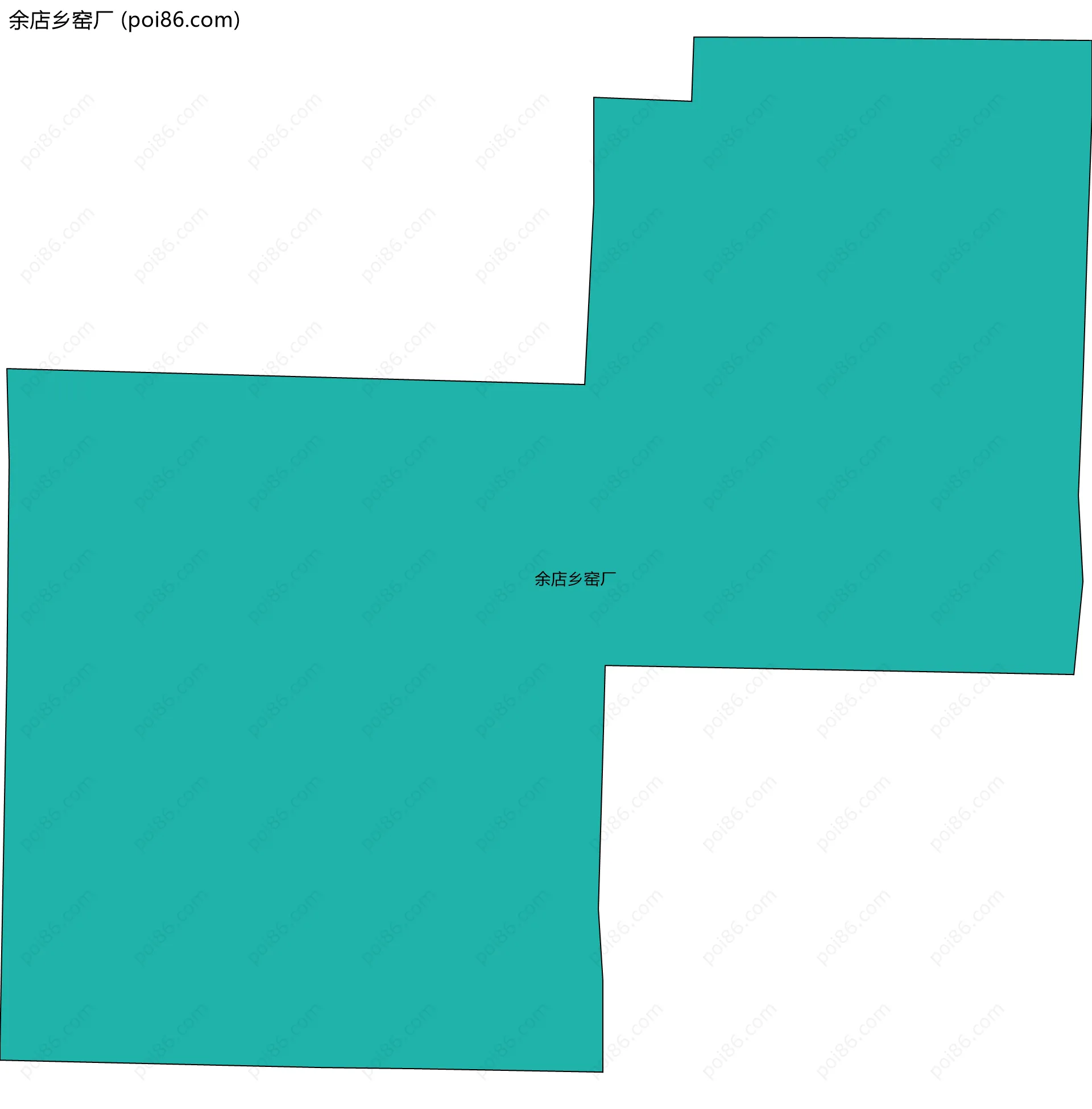 余店乡窑厂边界地图