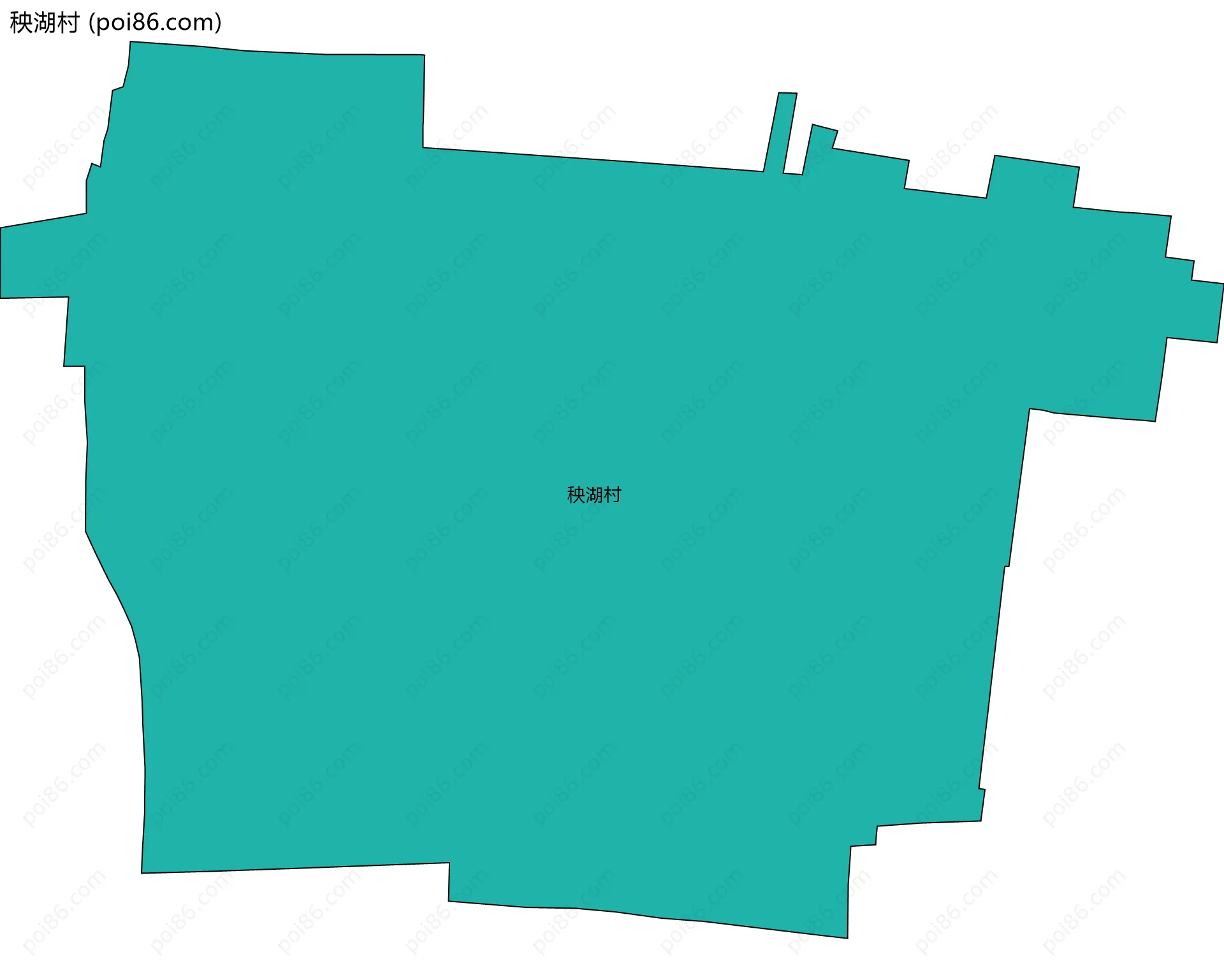 秧湖村边界地图