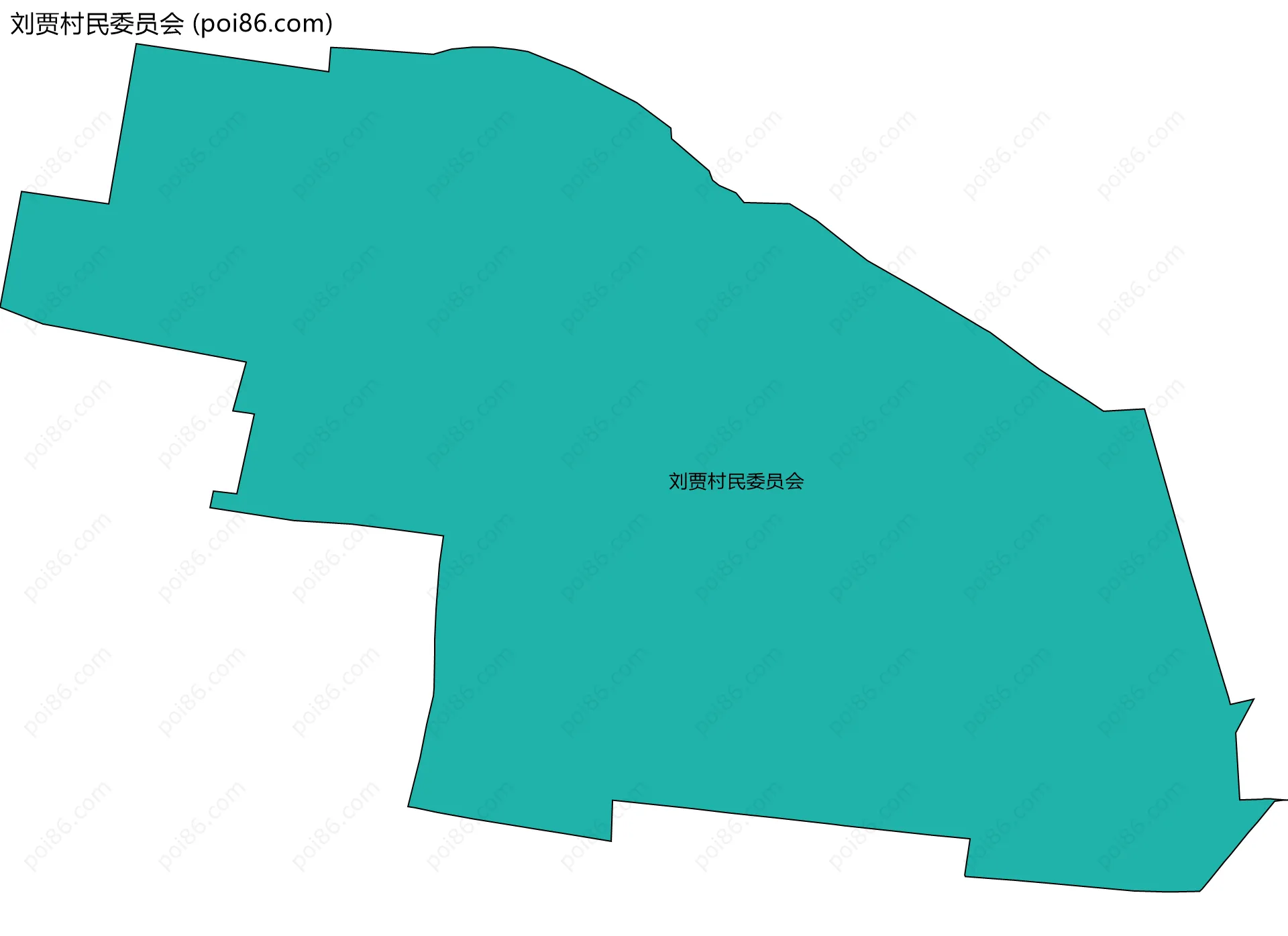 刘贾村民委员会边界地图
