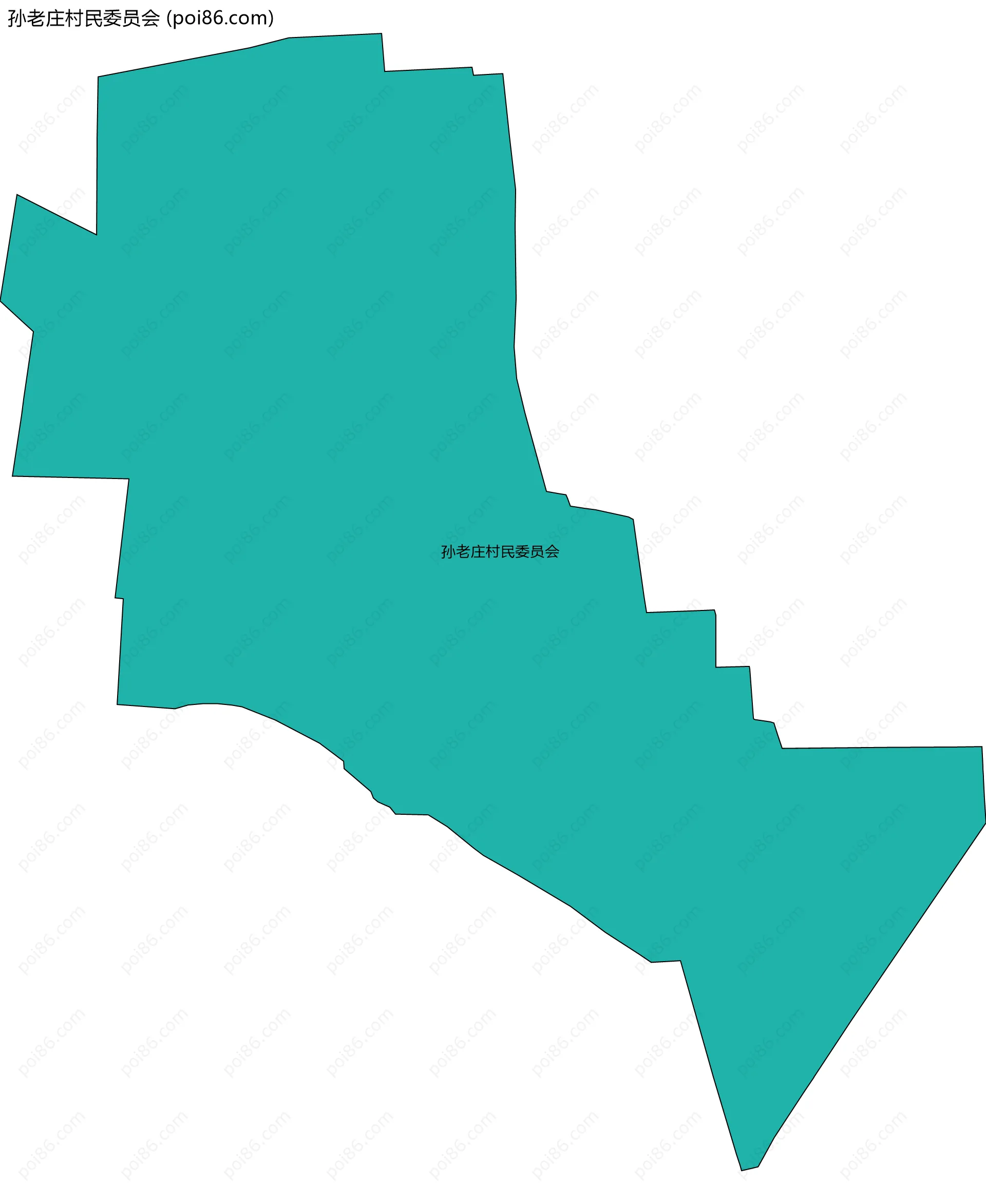 孙老庄村民委员会边界地图