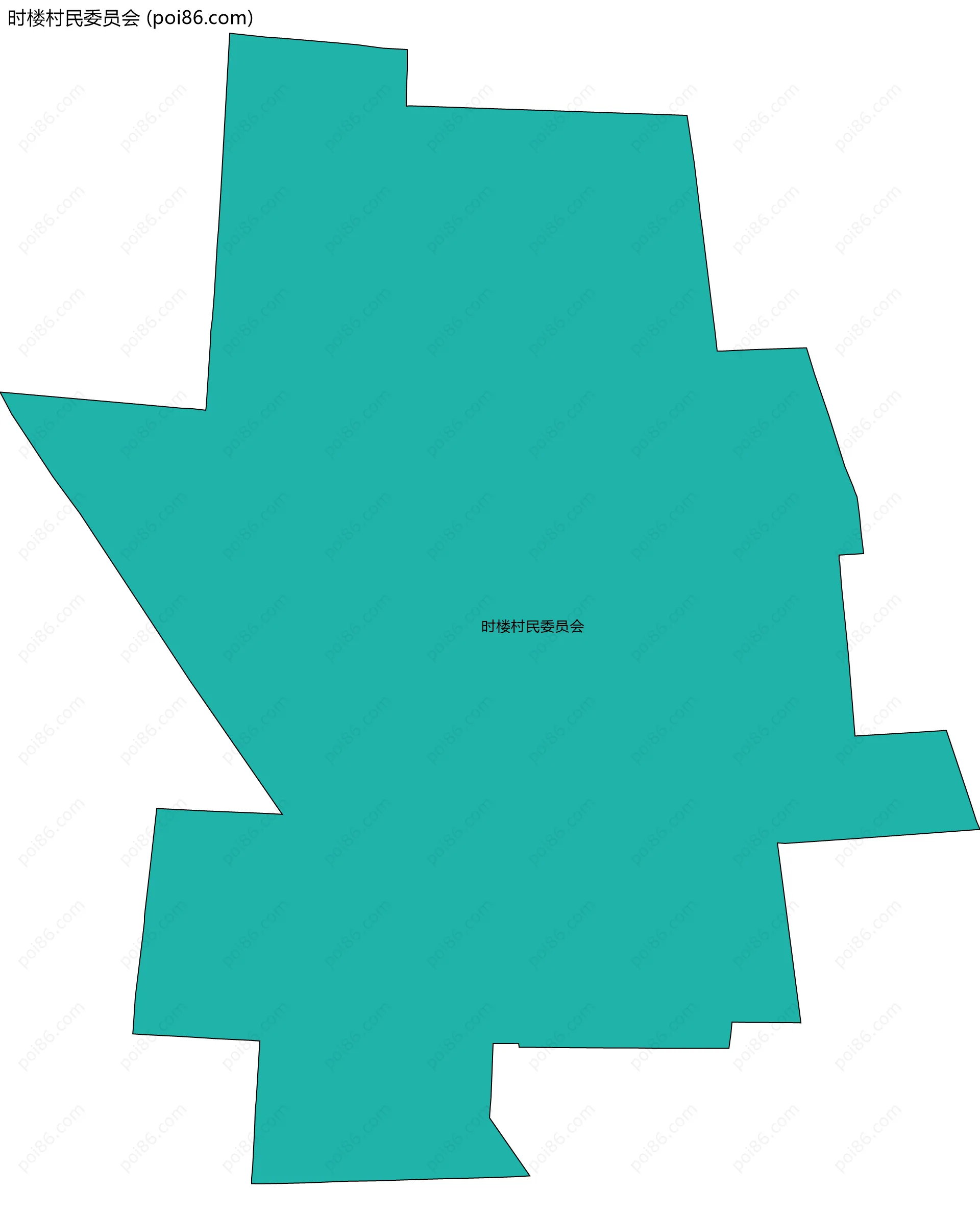 时楼村民委员会边界地图