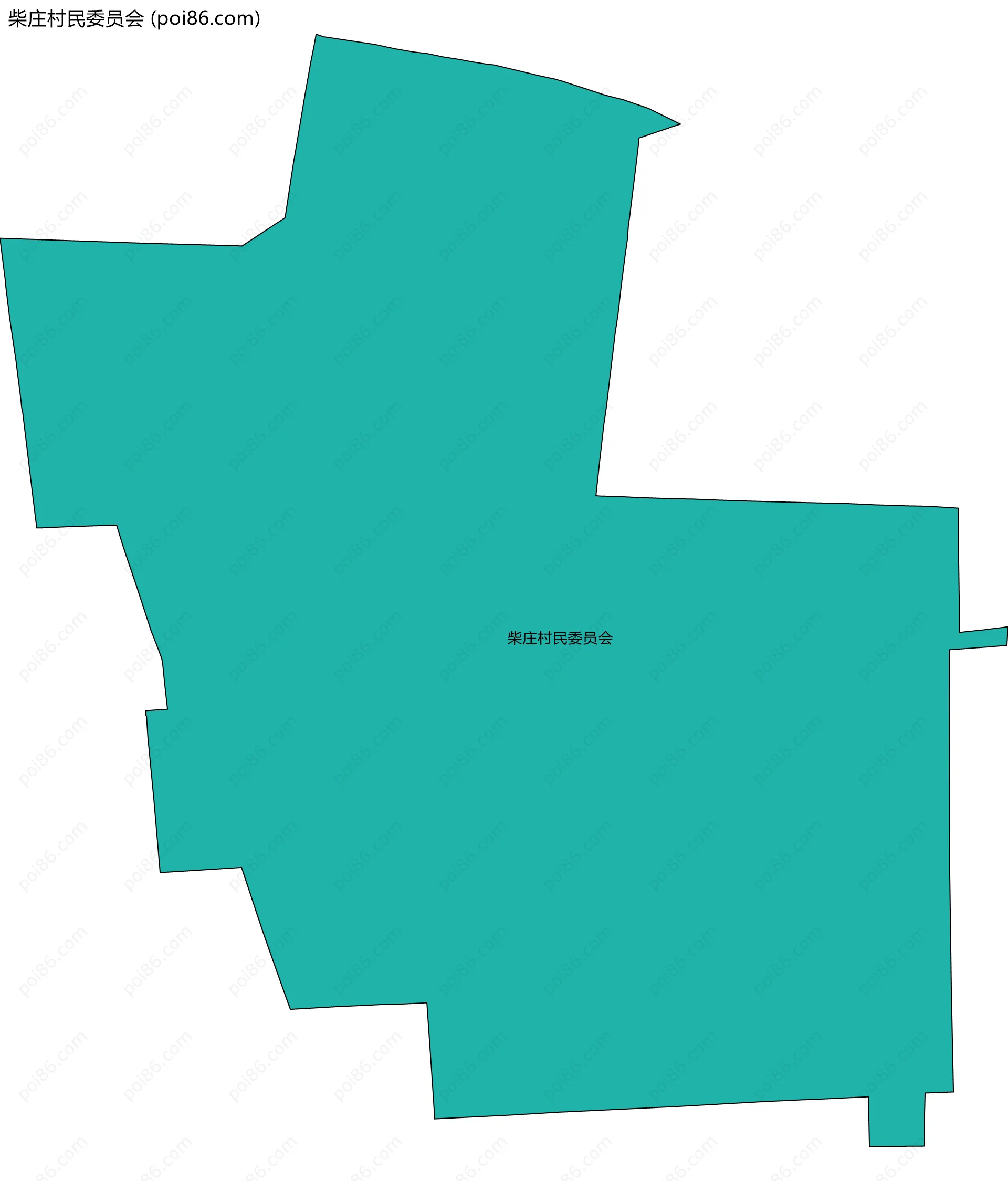 柴庄村民委员会边界地图