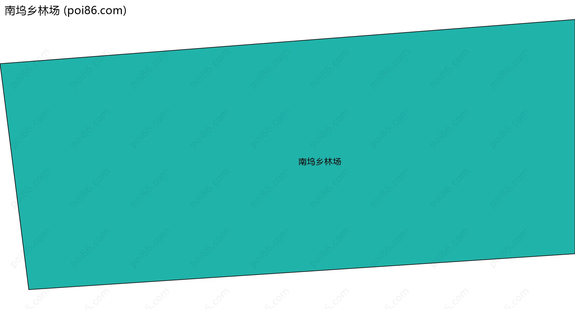 南坞乡林场边界地图