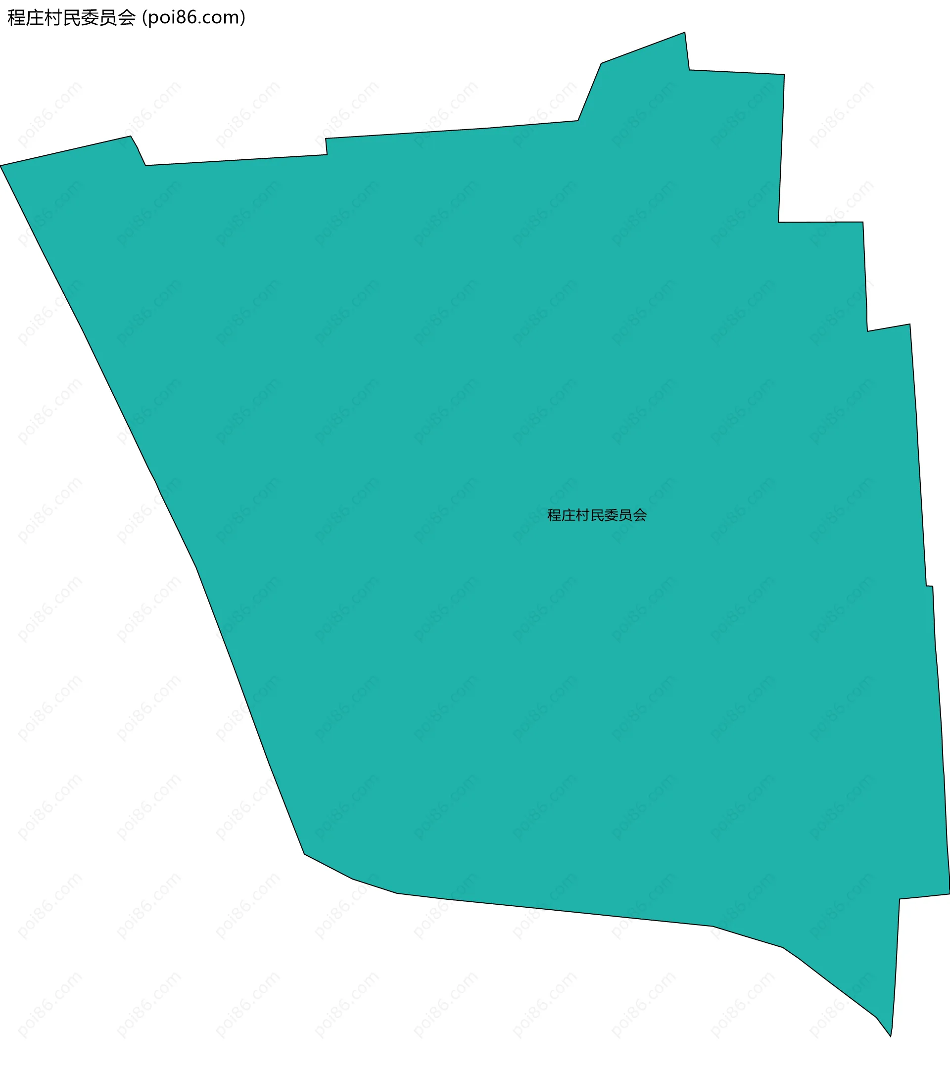 程庄村民委员会边界地图