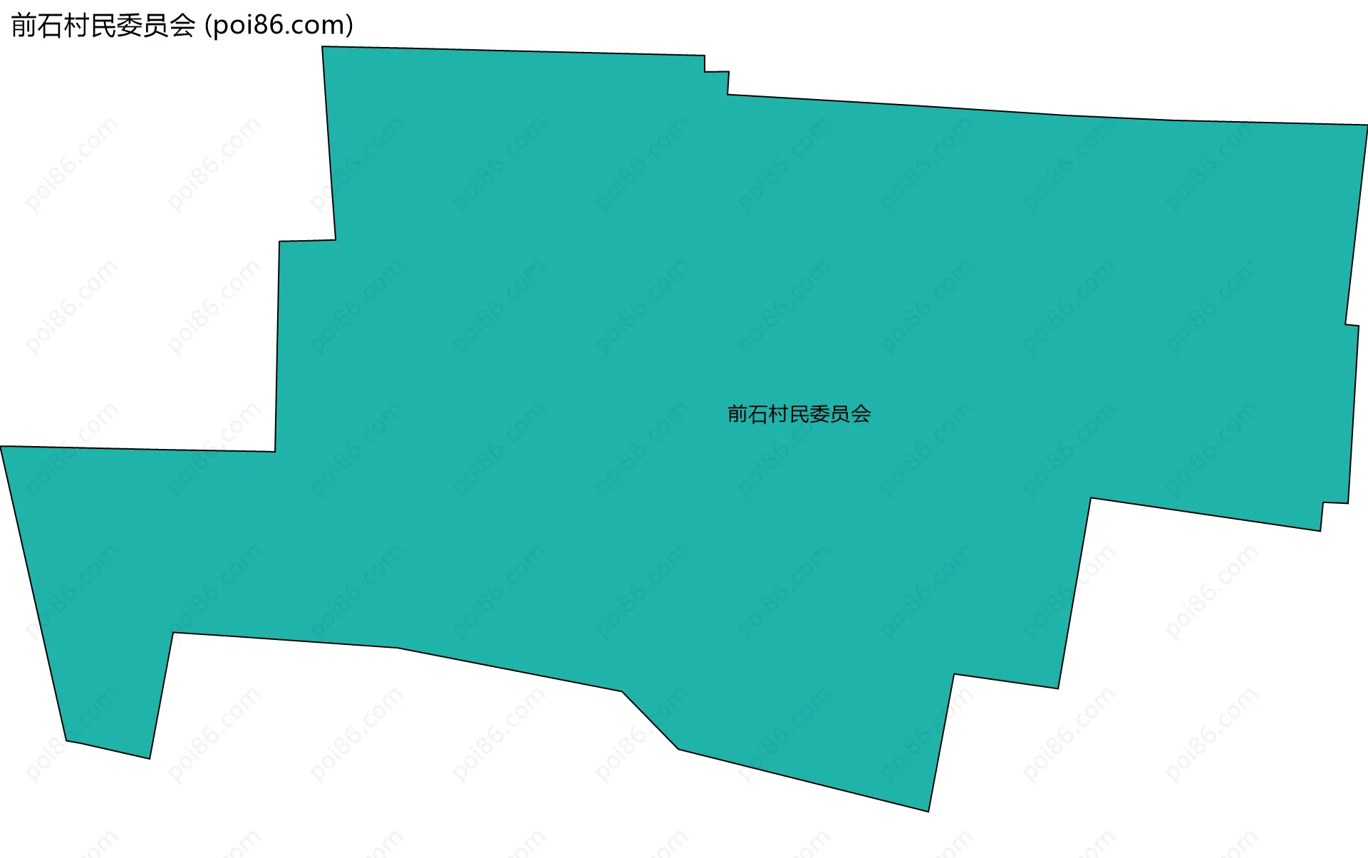 前石村民委员会边界地图
