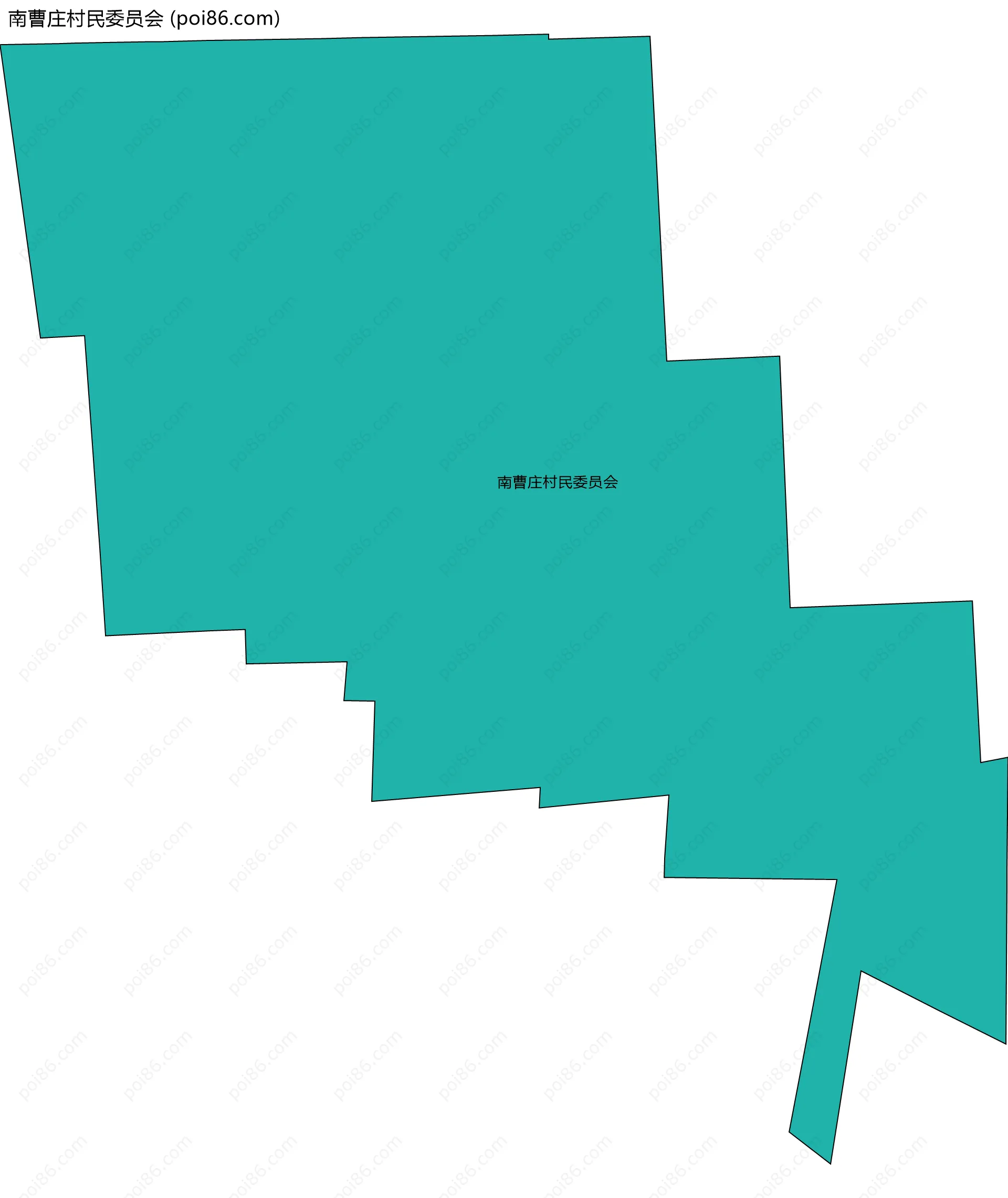 南曹庄村民委员会边界地图