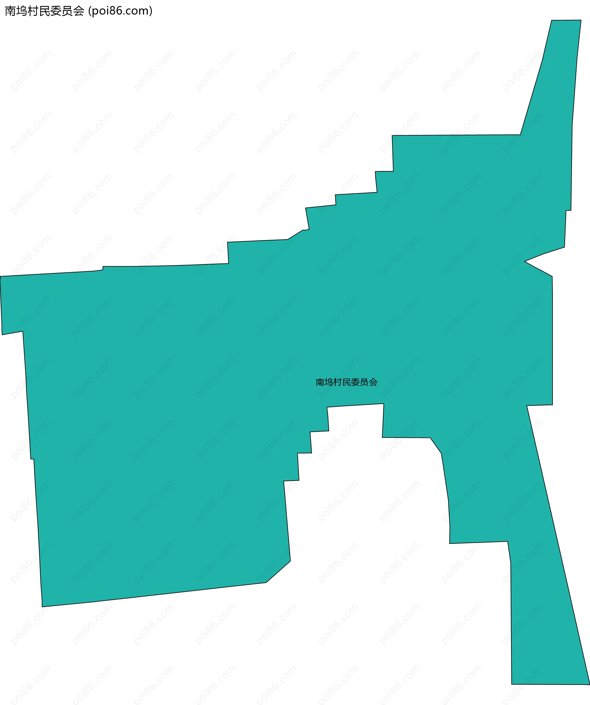 南坞村民委员会边界地图