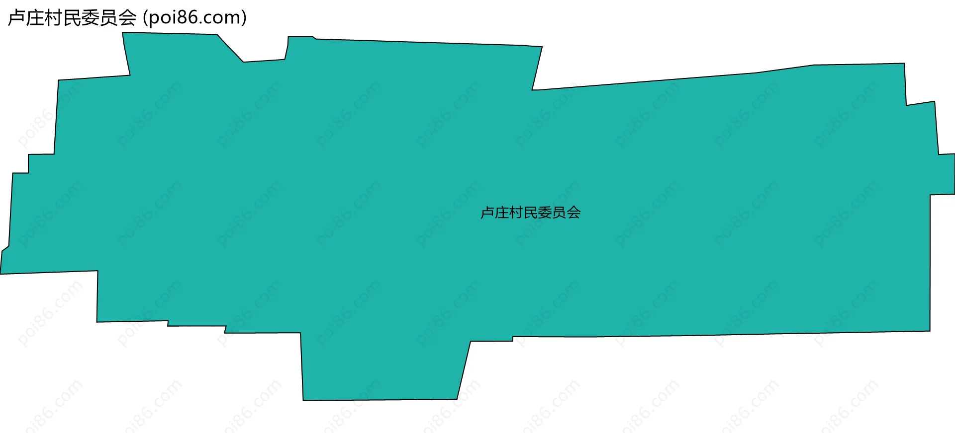 卢庄村民委员会边界地图