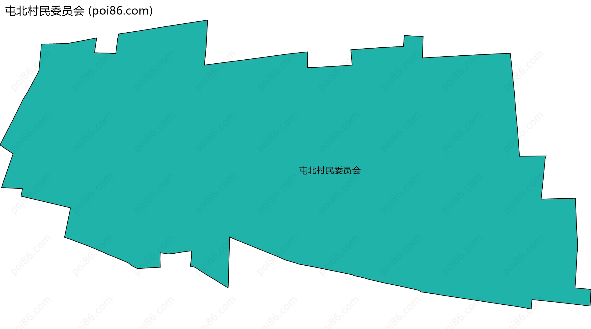 屯北村民委员会边界地图