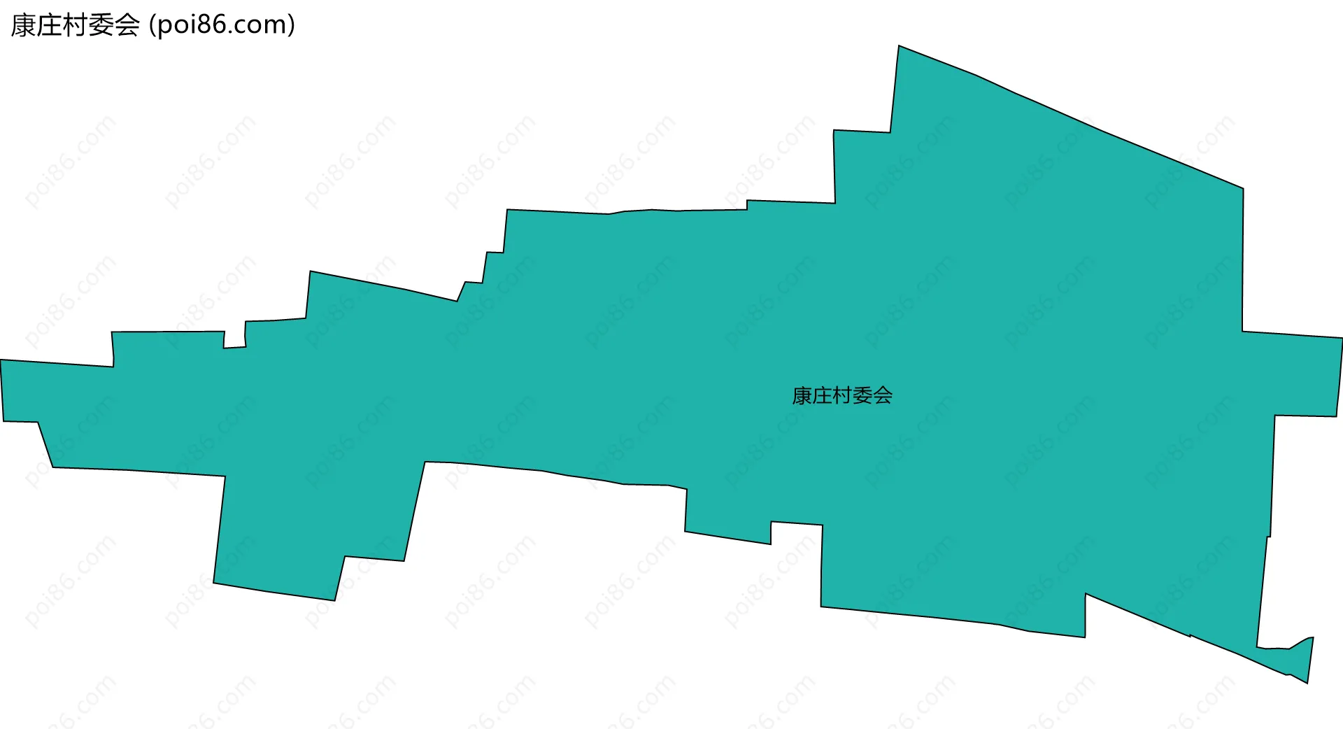 康庄村委会边界地图