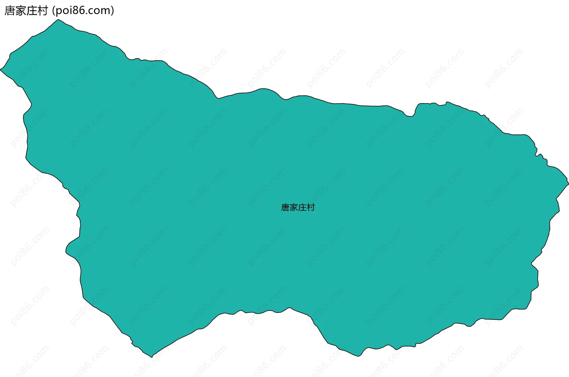 唐家庄村边界地图