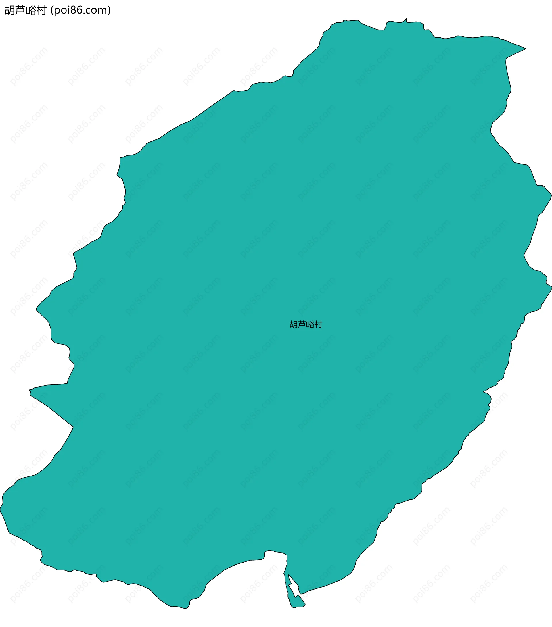 胡芦峪村边界地图