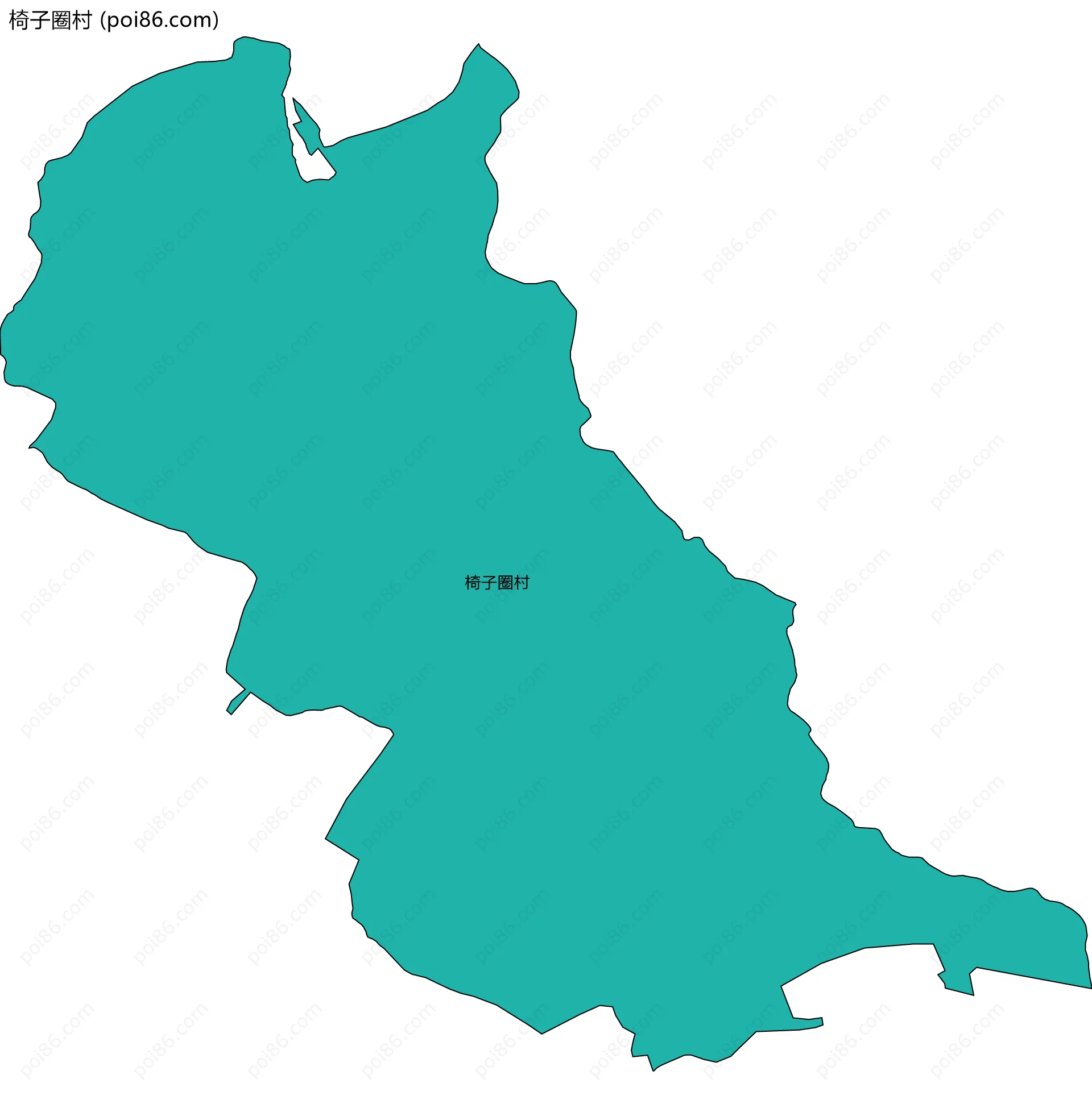 椅子圈村边界地图