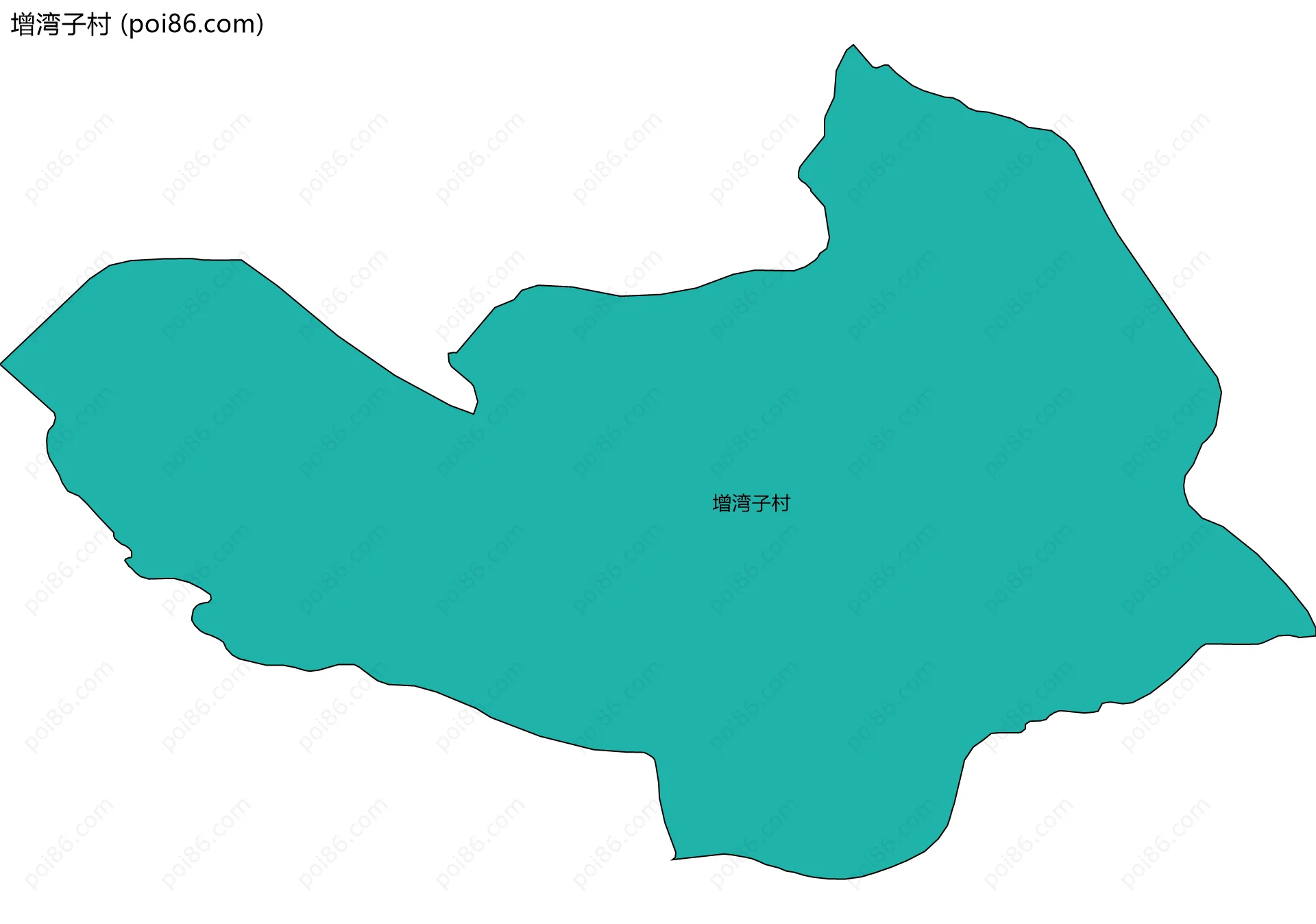 增湾子村边界地图