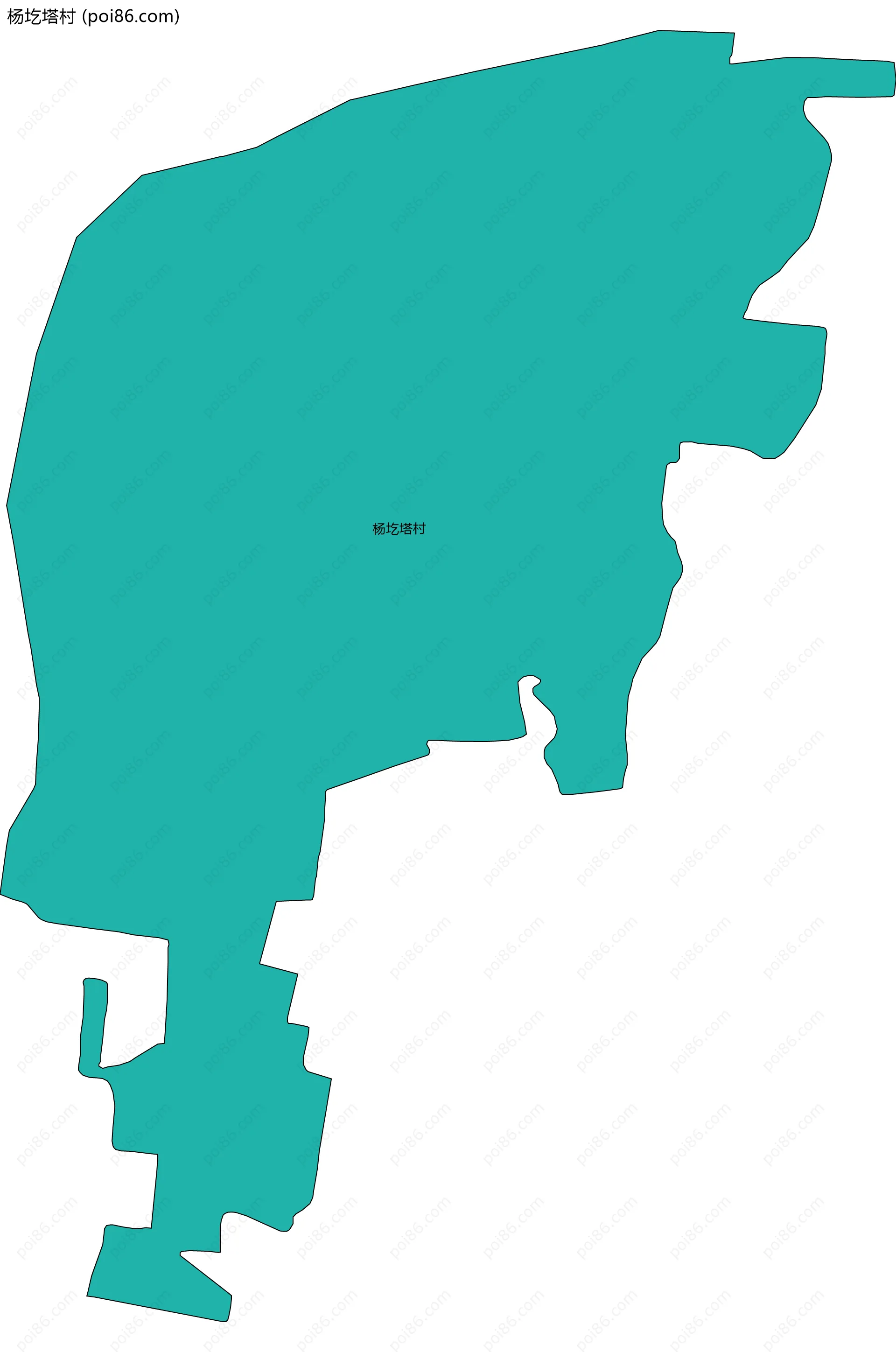 杨圪塔村边界地图