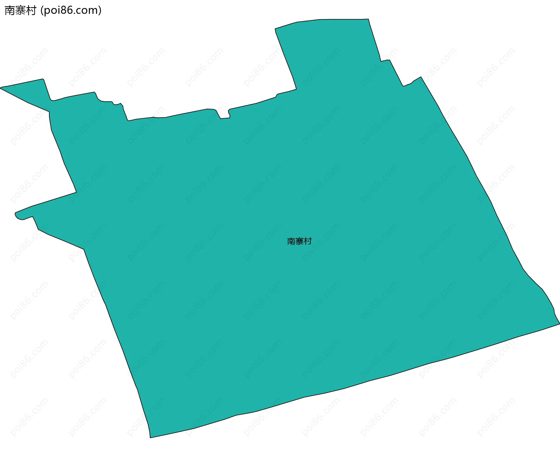 南寨村边界地图