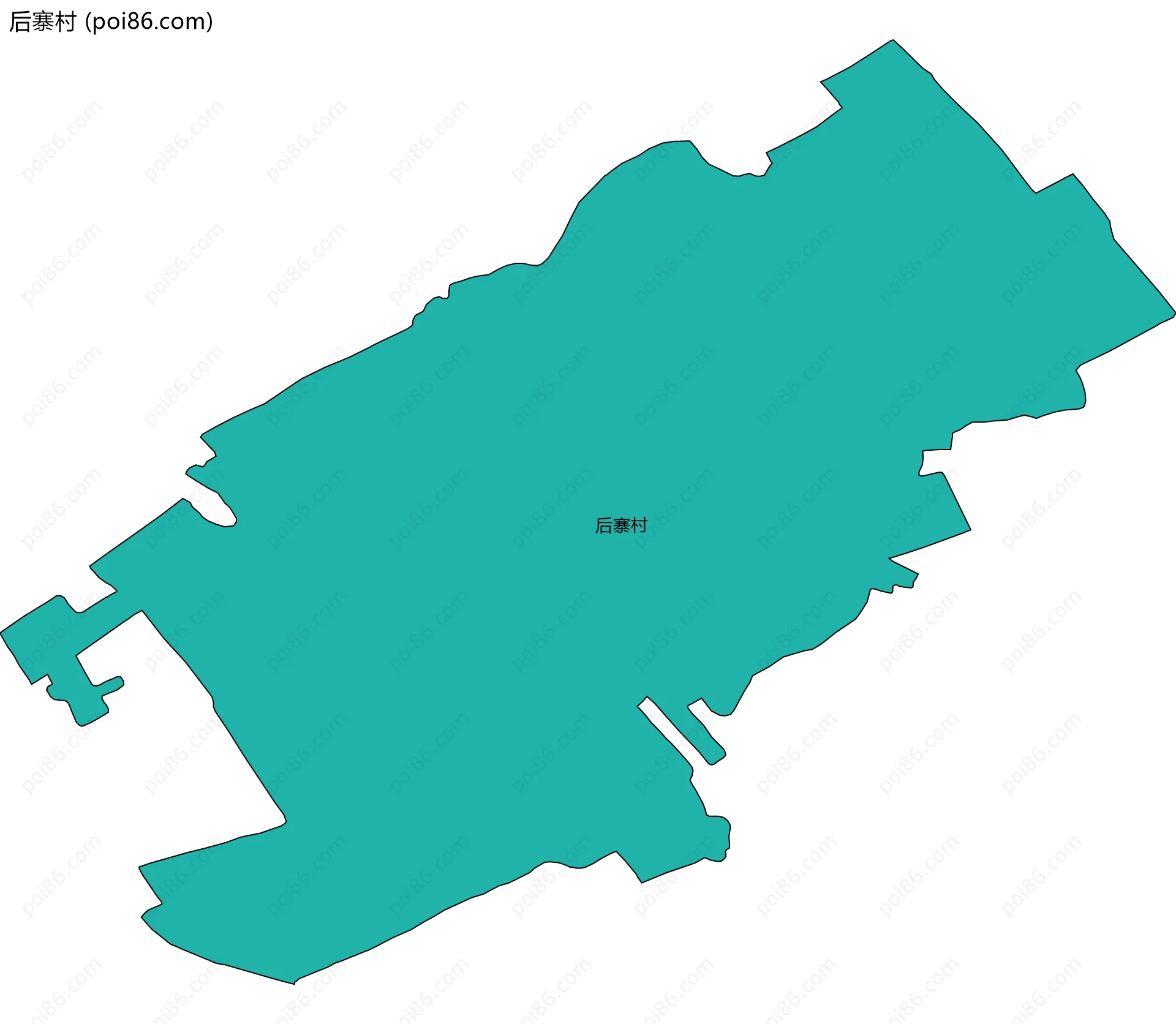 后寨村边界地图