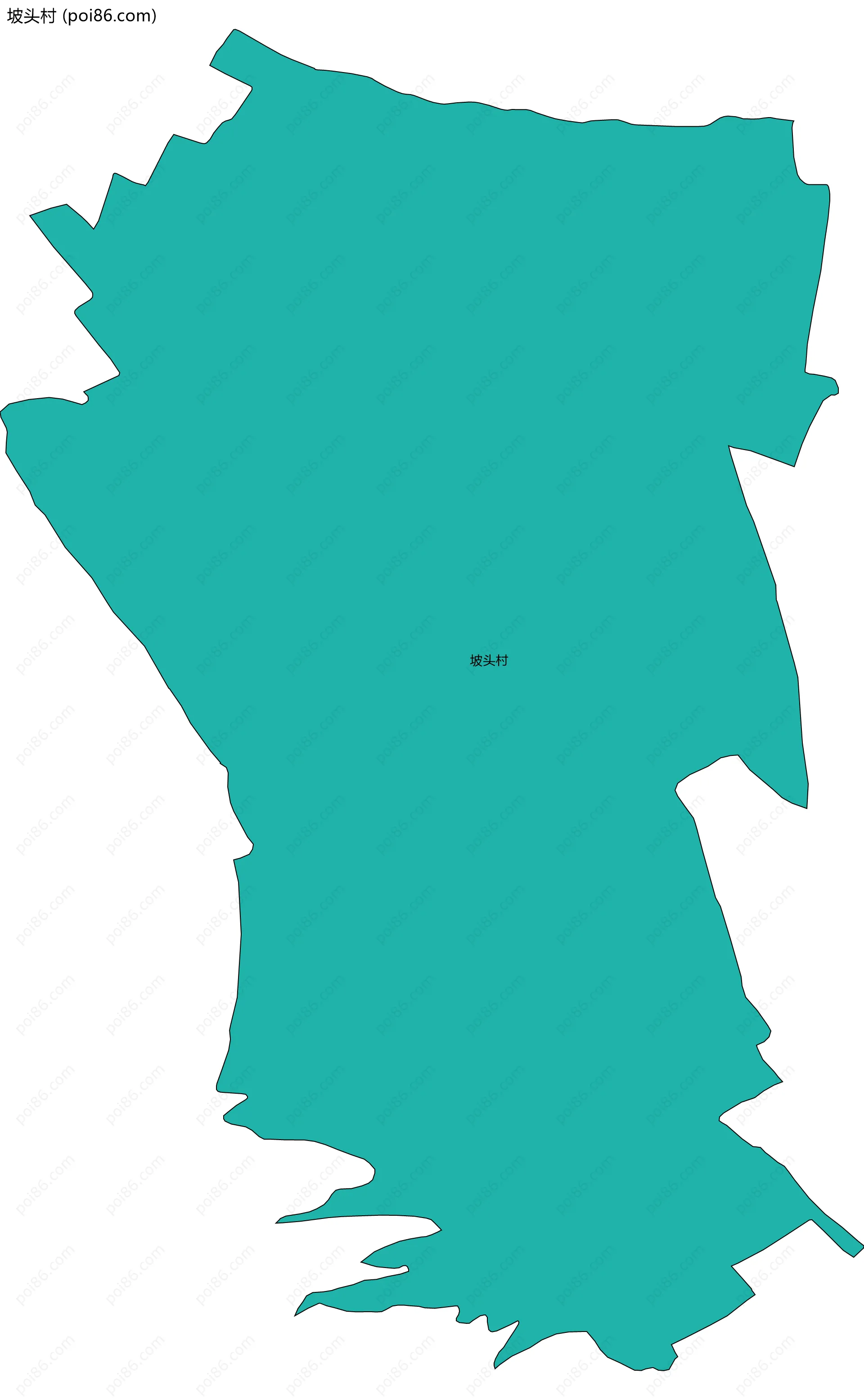 坡头村边界地图