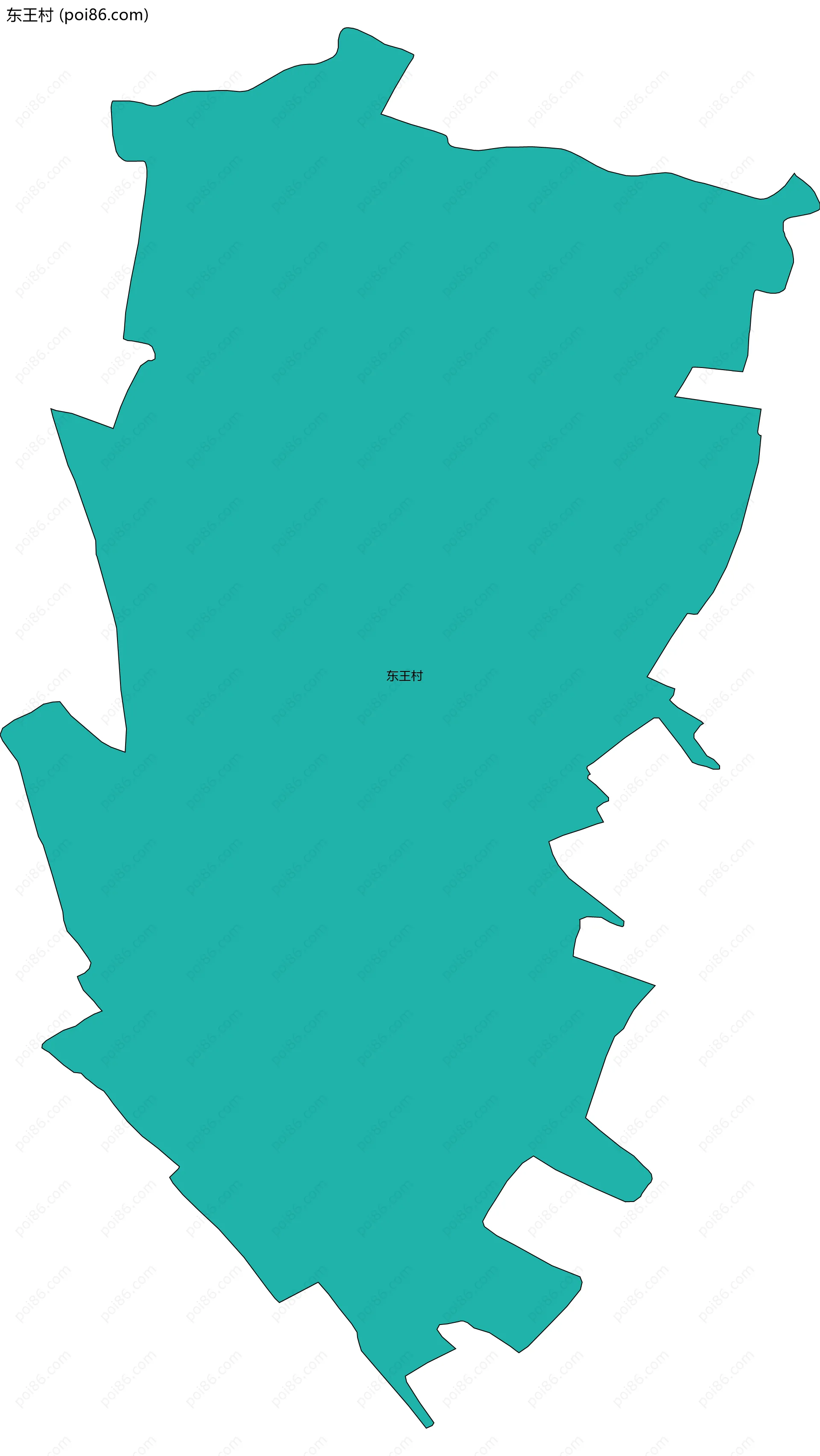 东王村边界地图