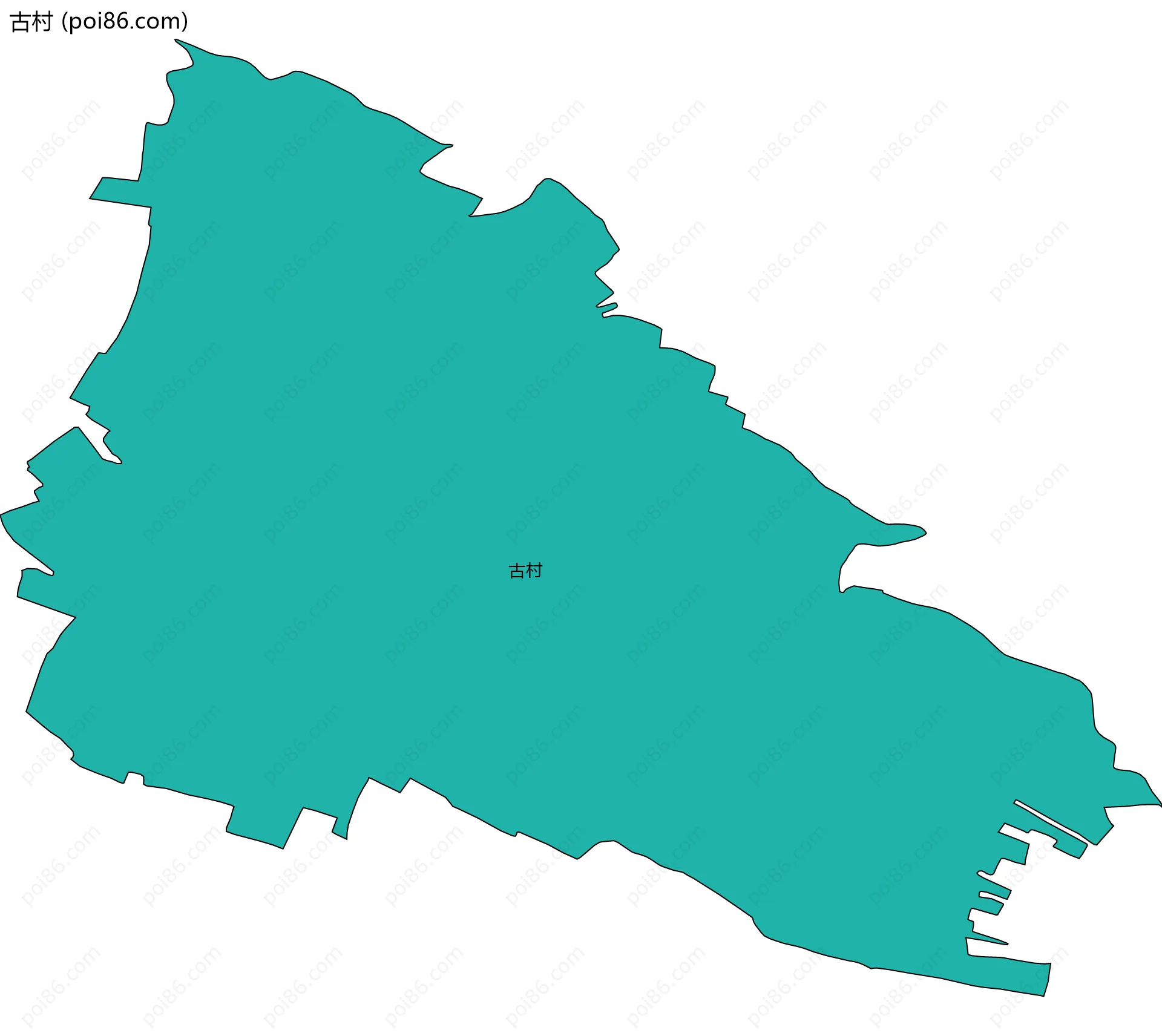 古村边界地图