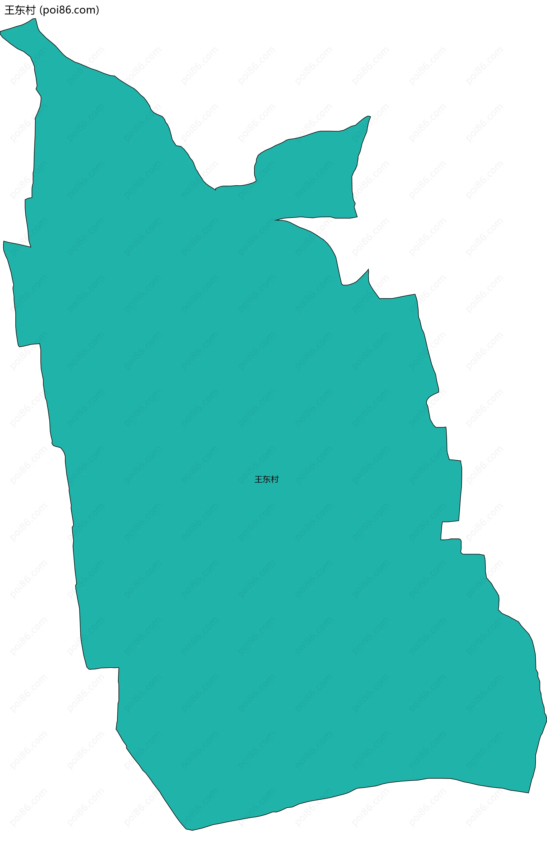 王东村边界地图