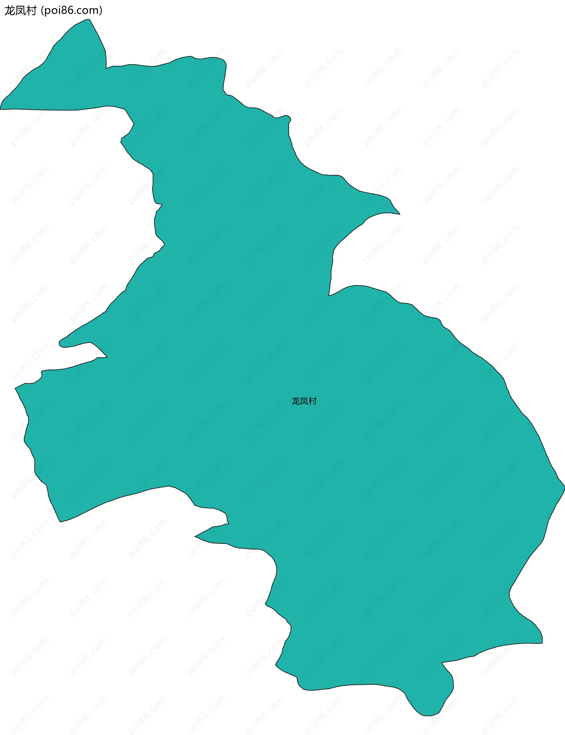 龙凤村边界地图