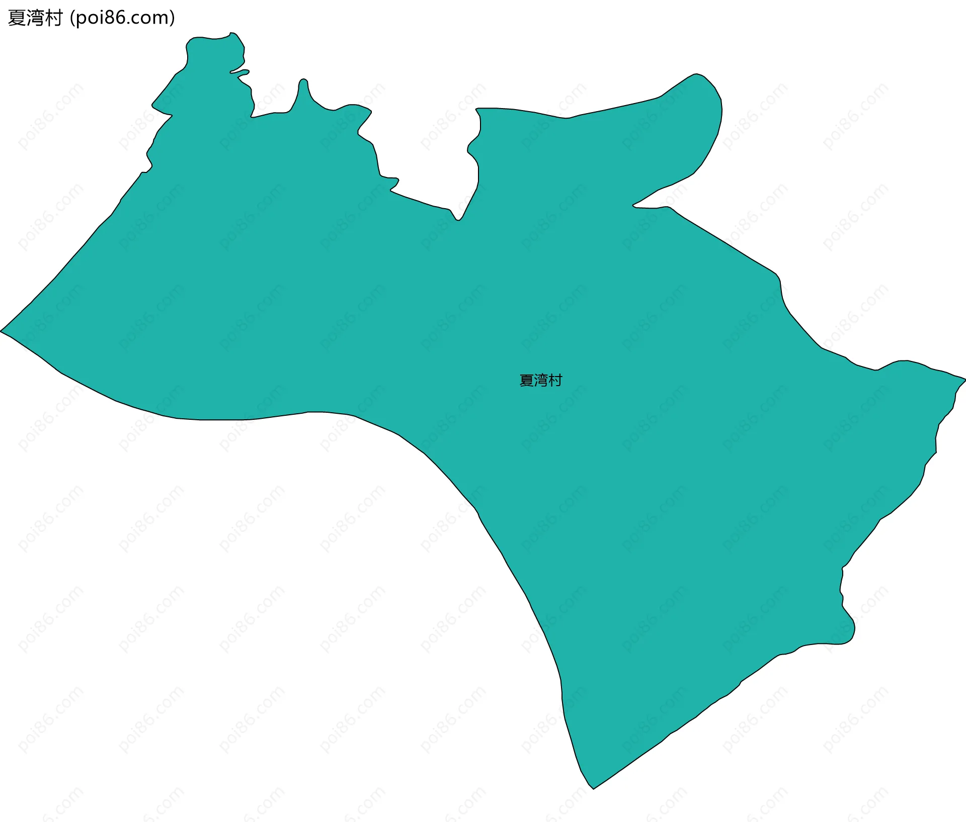 夏湾村边界地图