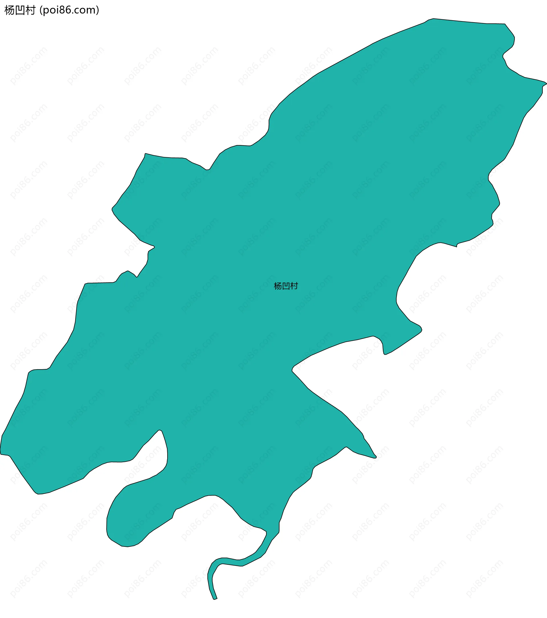 杨凹村边界地图