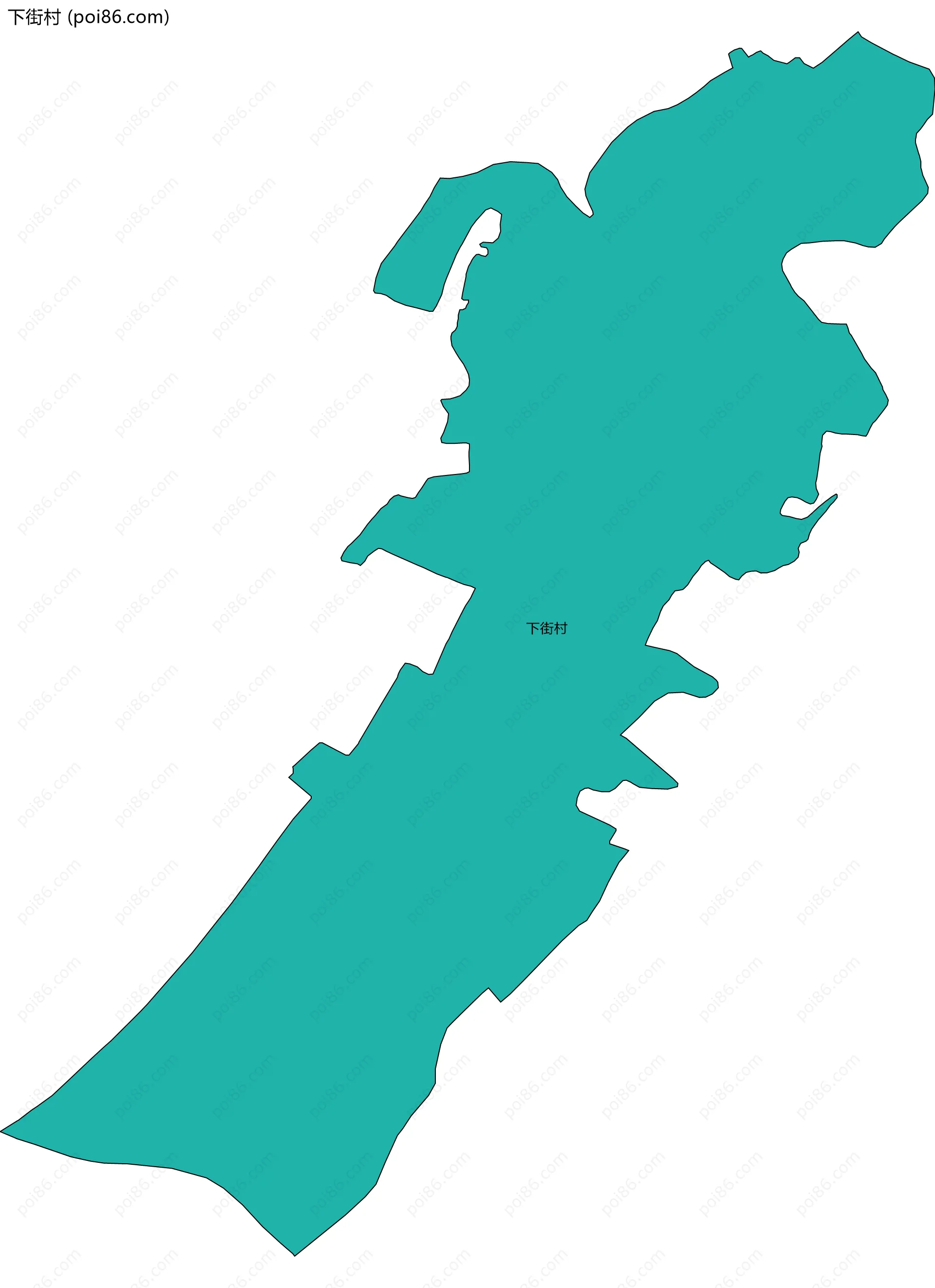 下街村边界地图