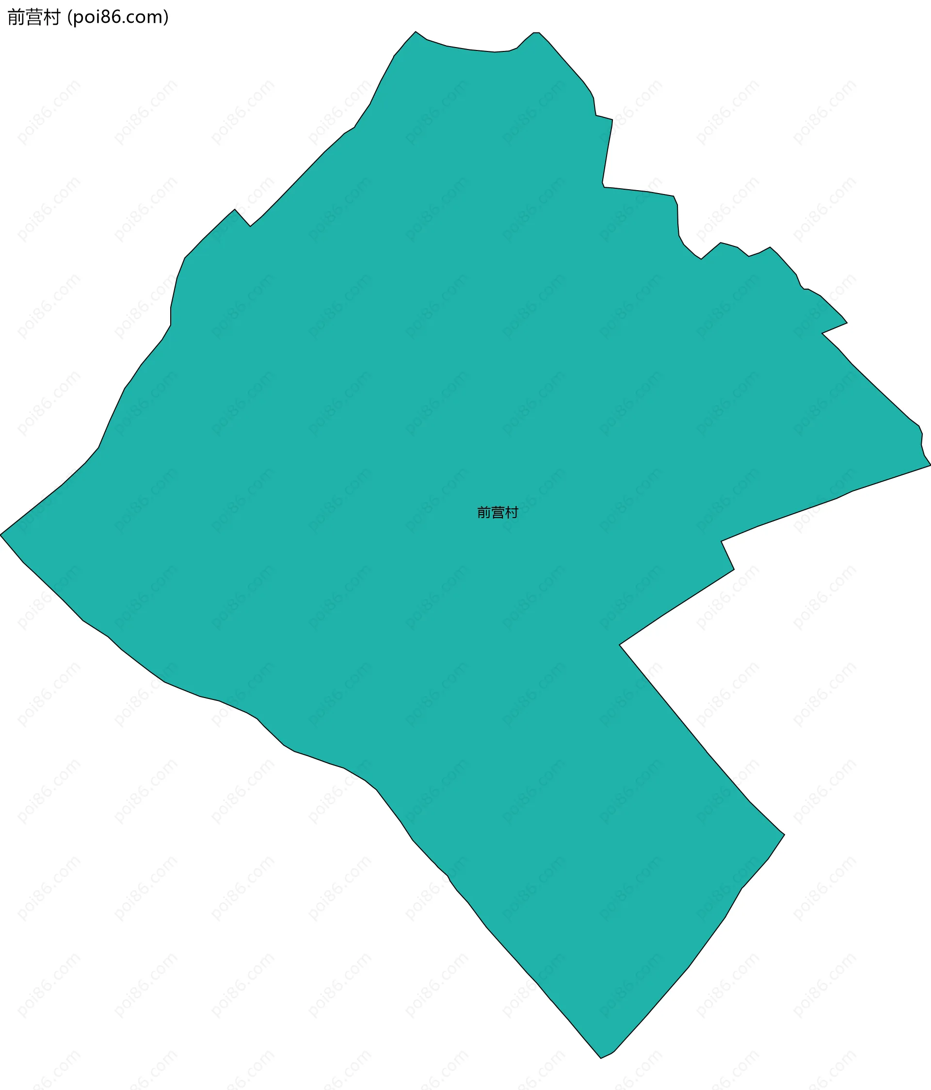 前营村边界地图