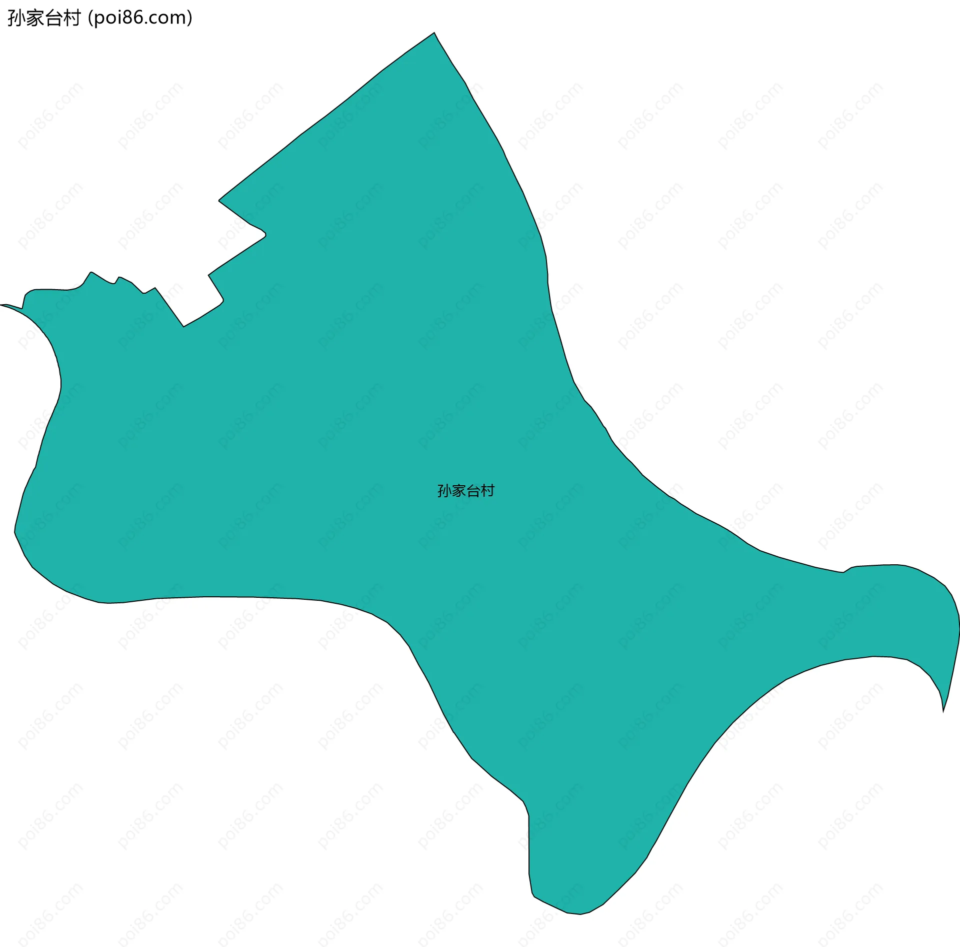 孙家台村边界地图