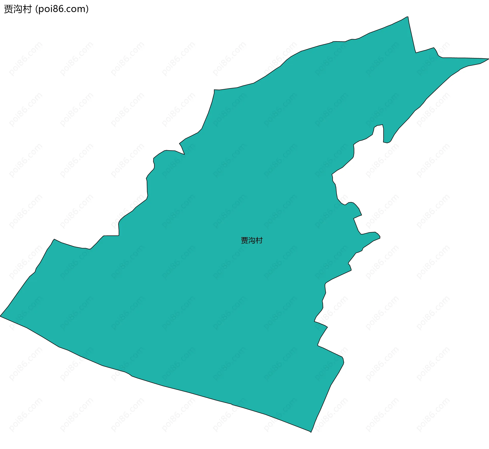 贾沟村边界地图