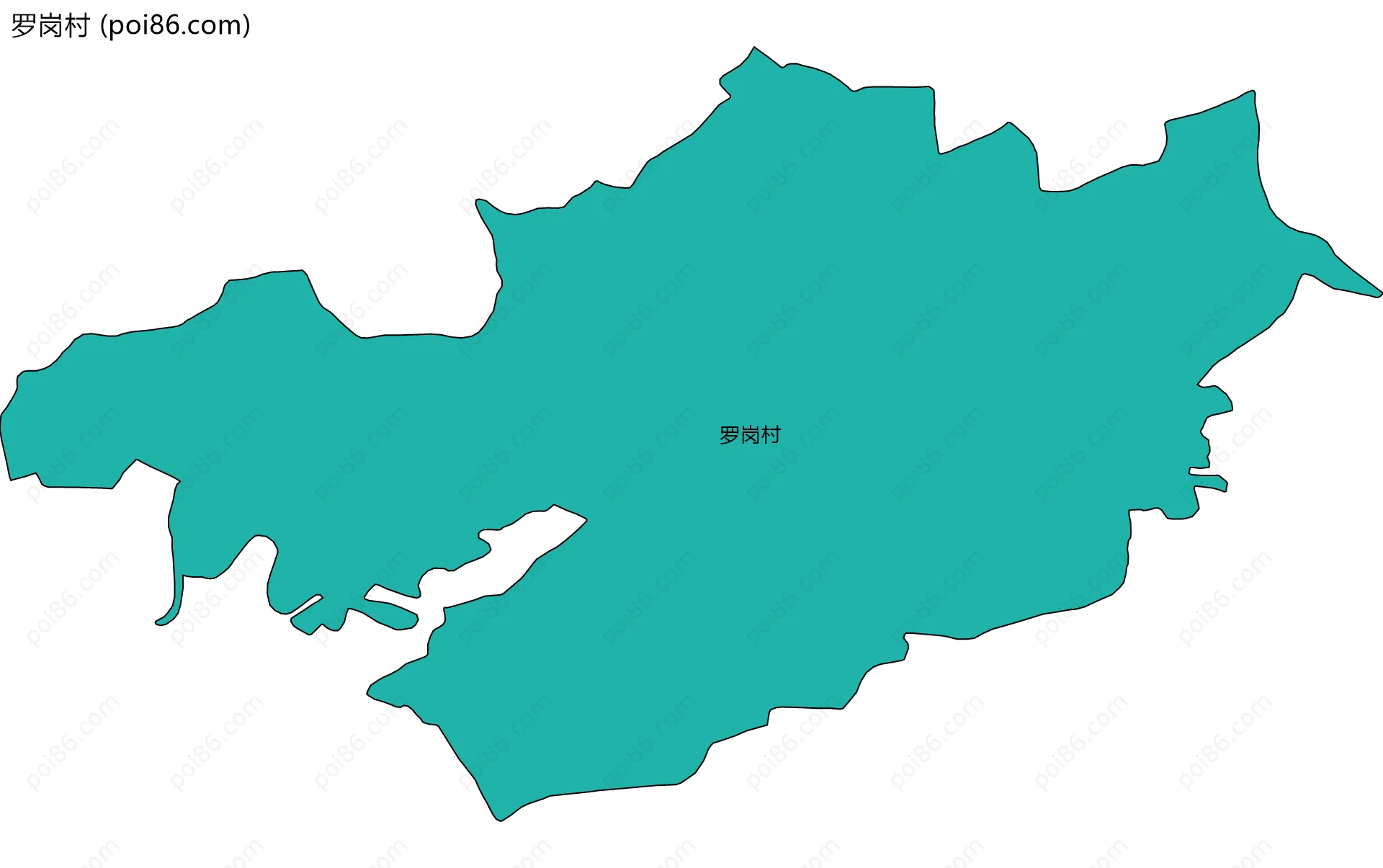 罗岗村边界地图