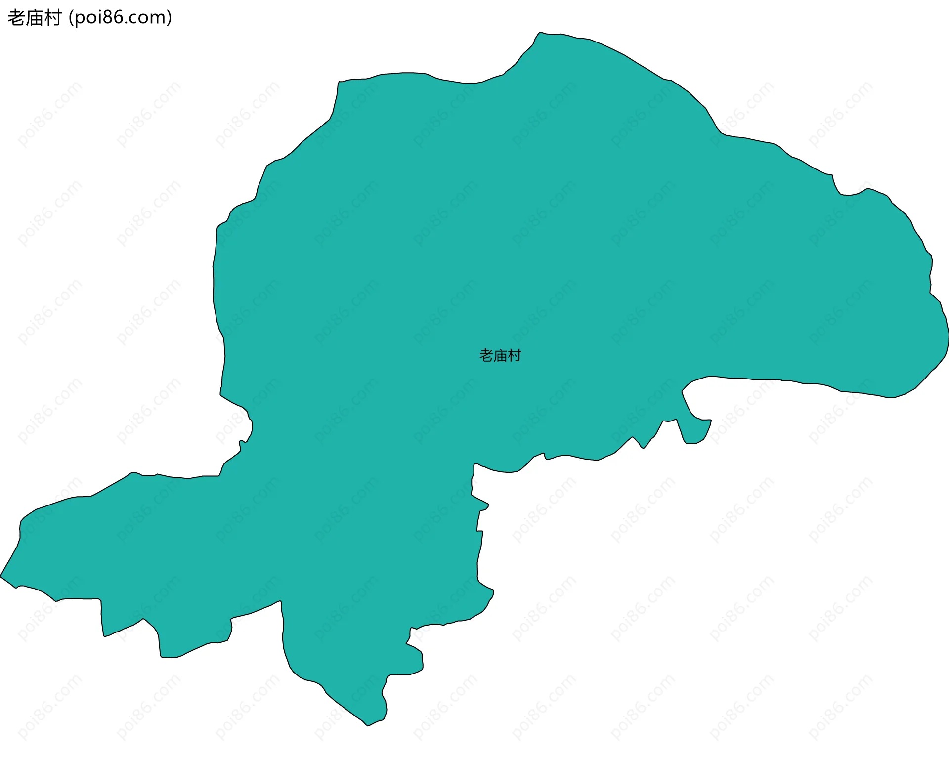 老庙村边界地图