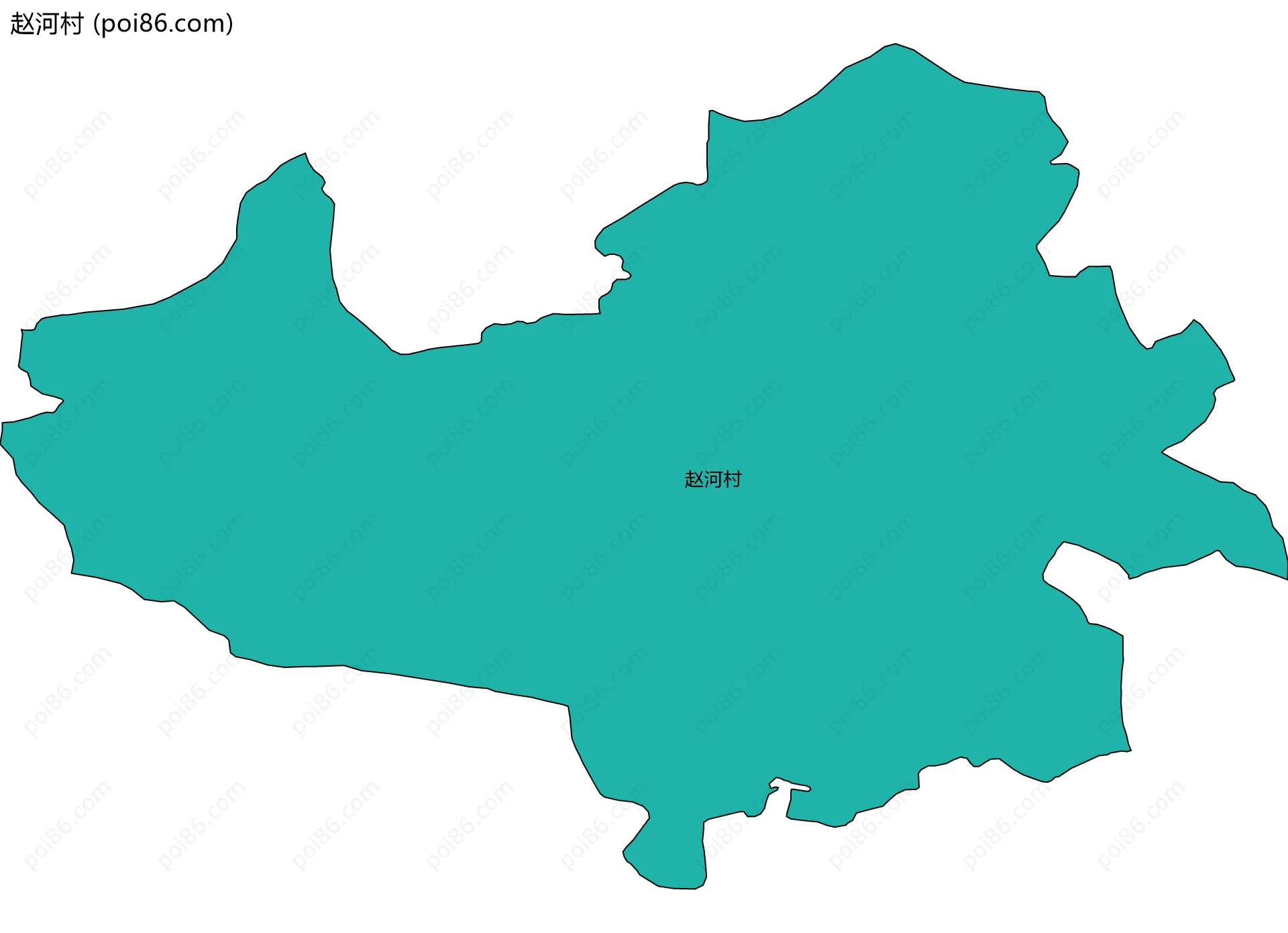赵河村边界地图