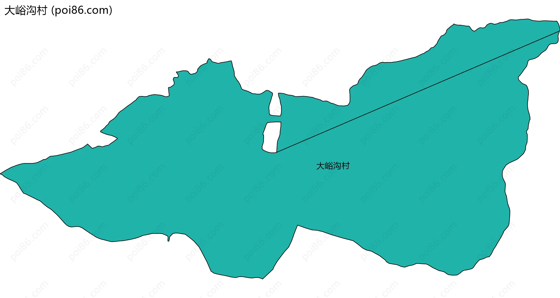 大峪沟村边界地图