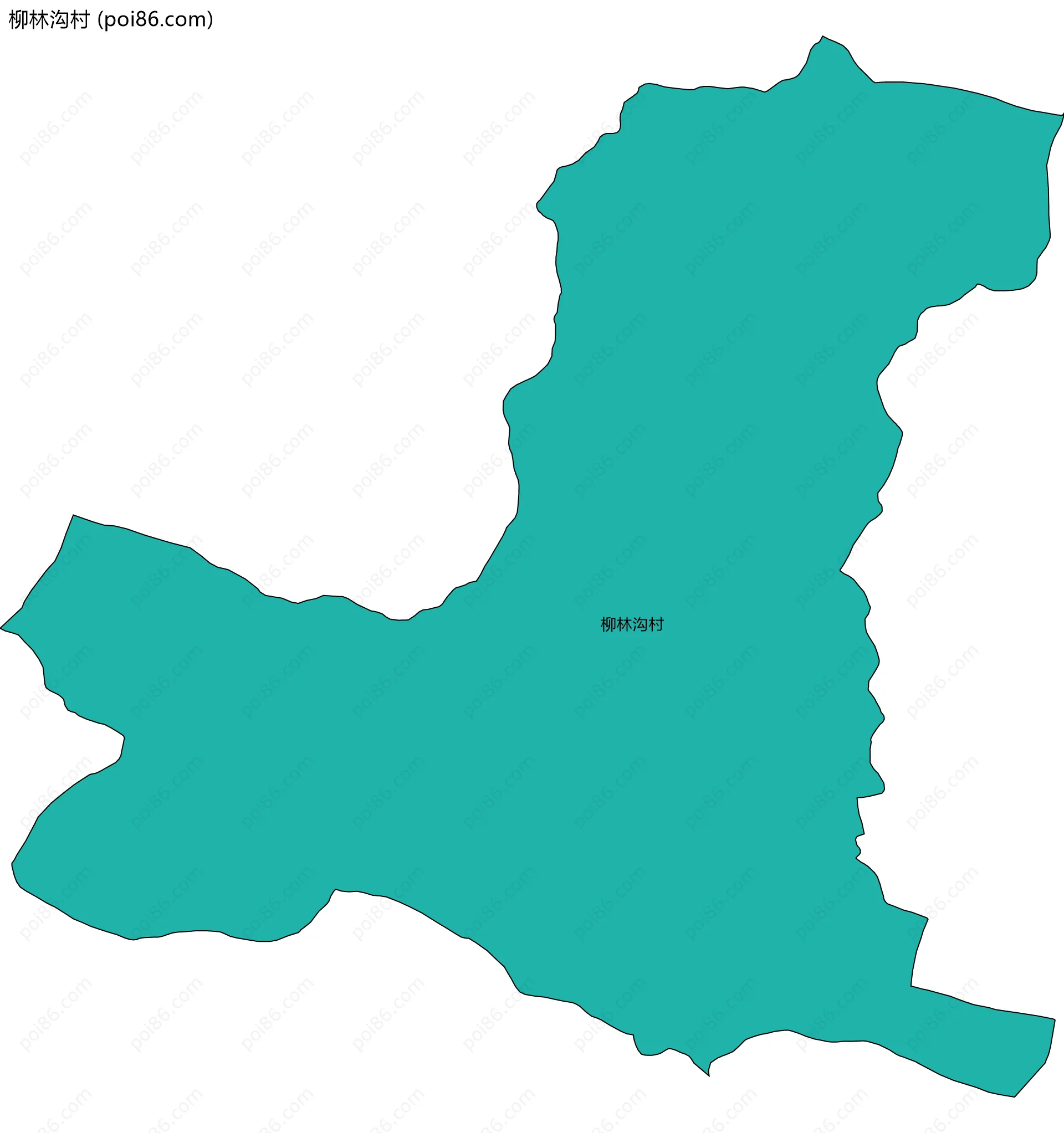 柳林沟村边界地图