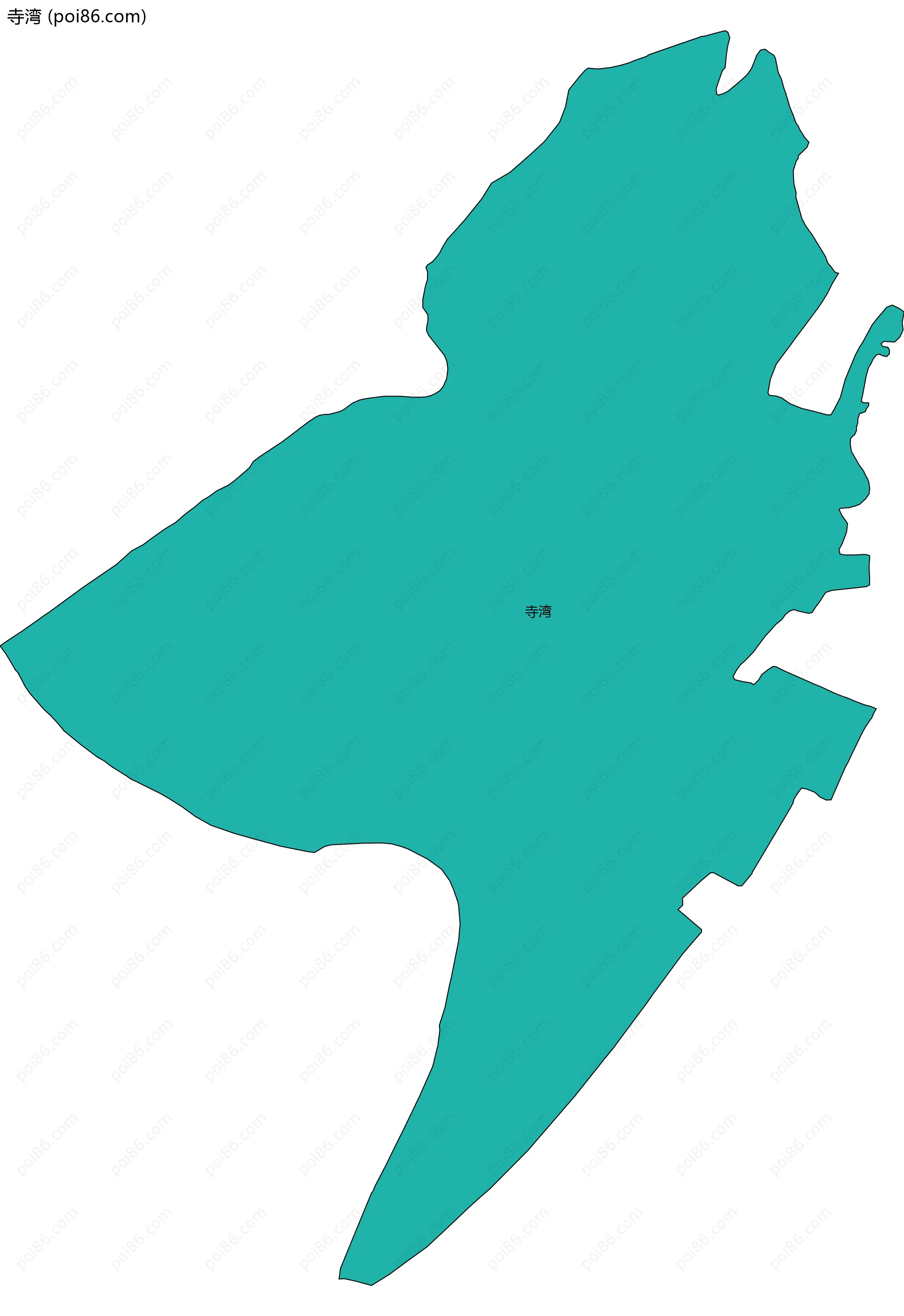 寺湾边界地图