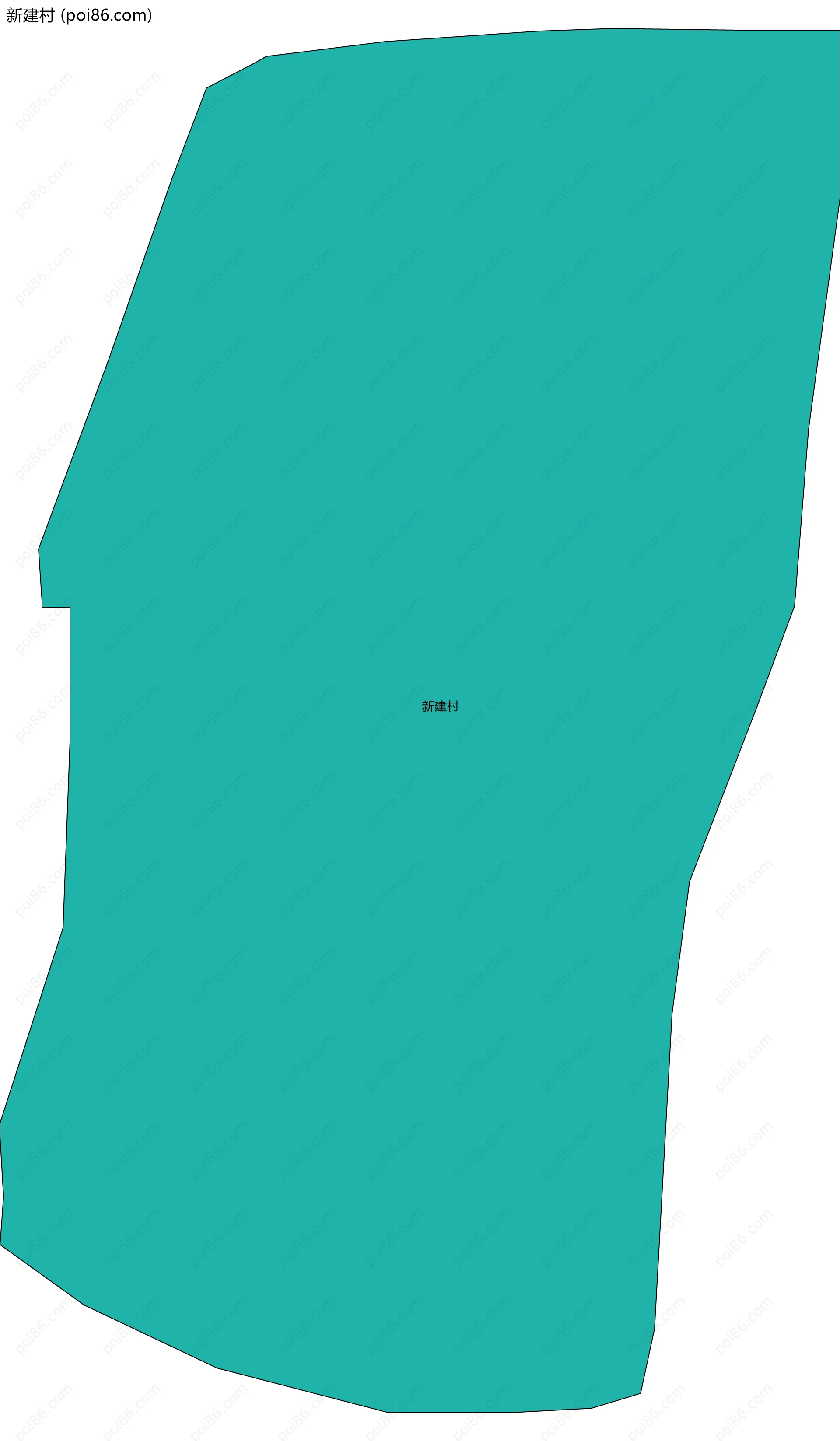 新建村边界地图