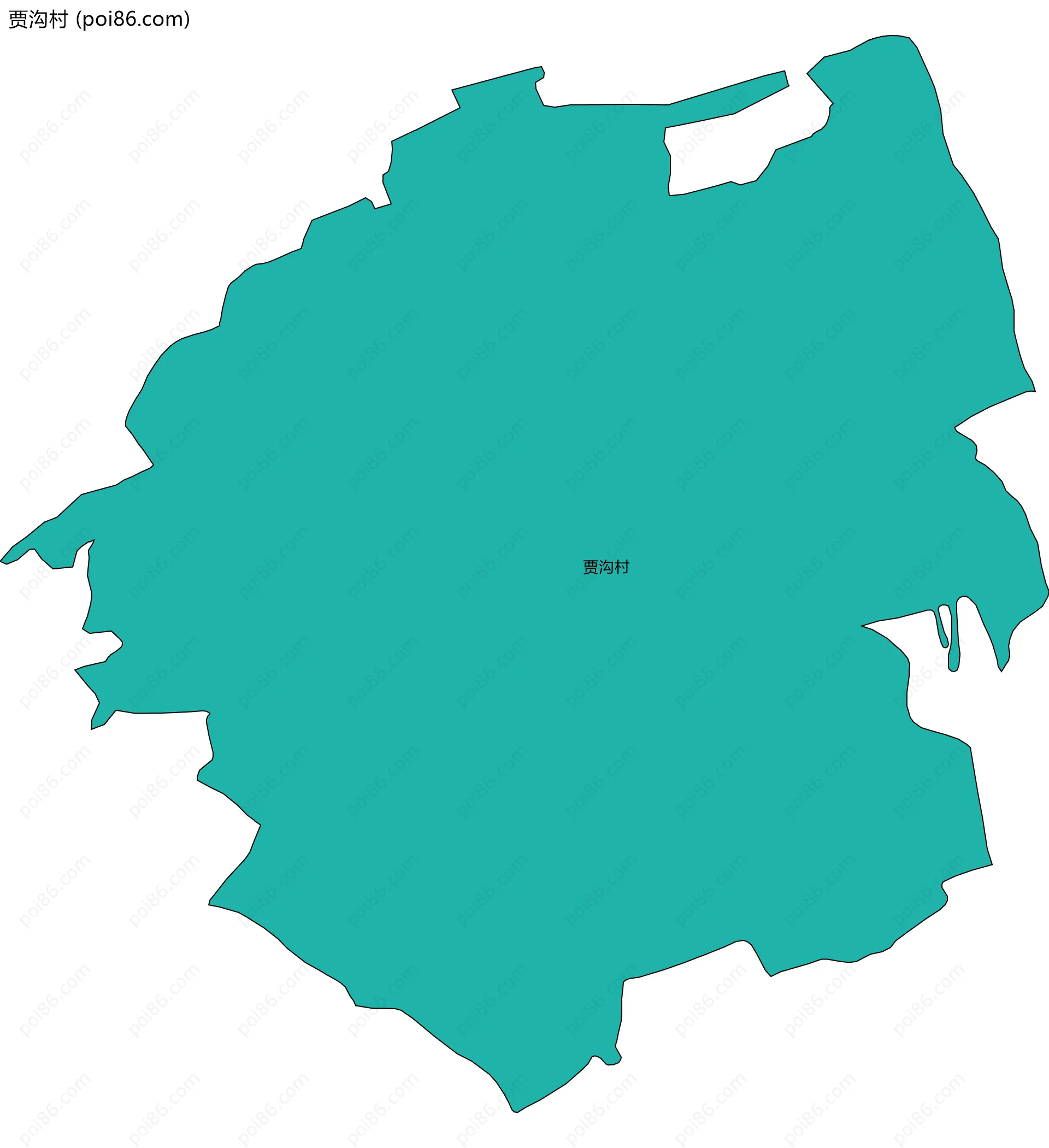 贾沟村边界地图